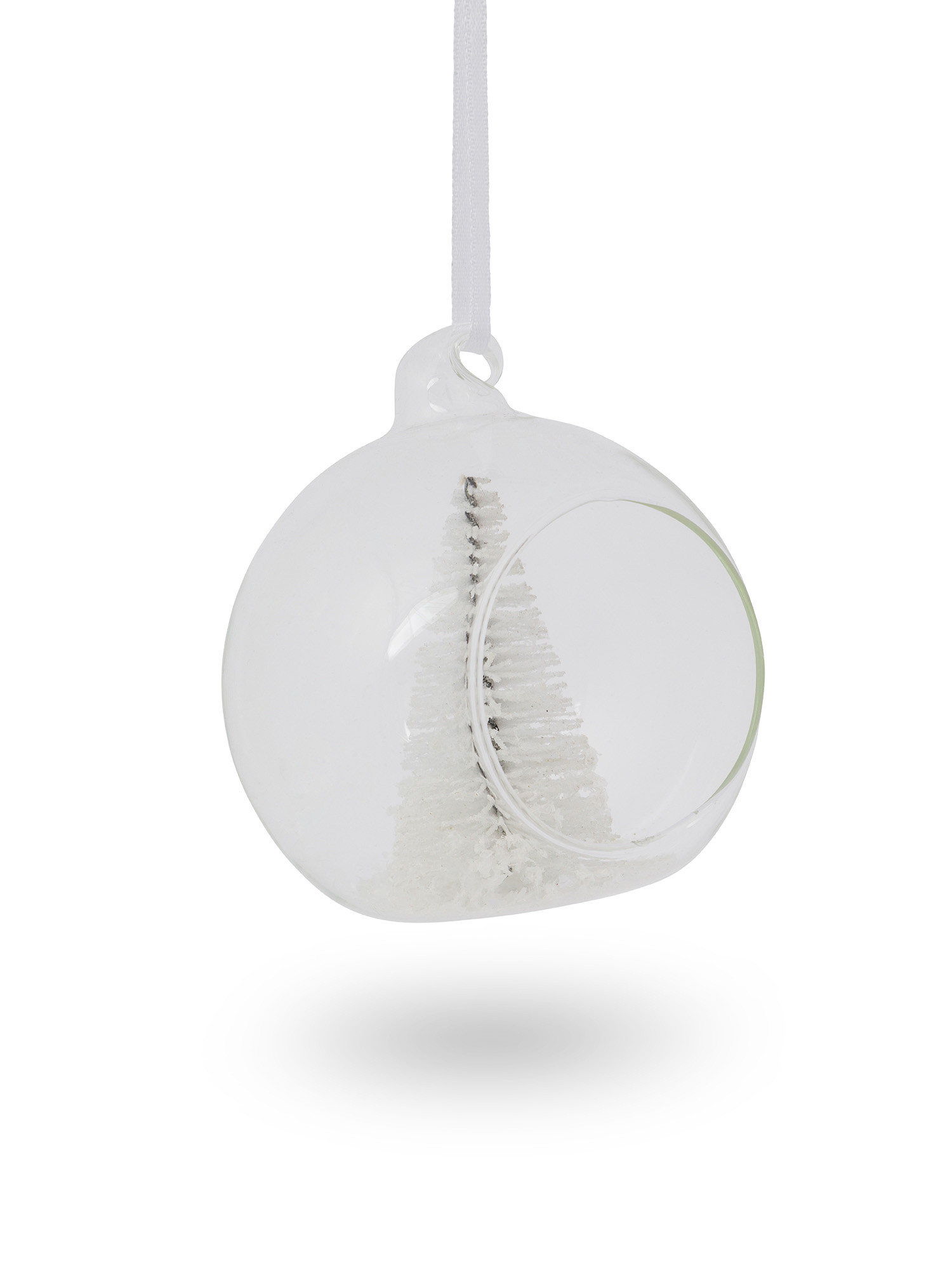 Sfera in vetro decorata a mano, Trasparente, large image number 1