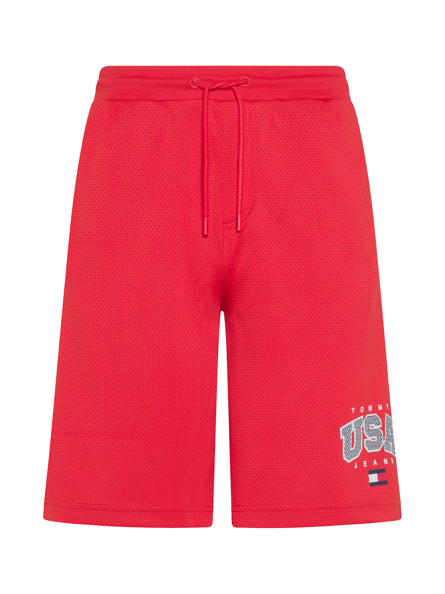 Tommy Jeans - Bermuda baggy fit con logo, Rosso, large image number 0