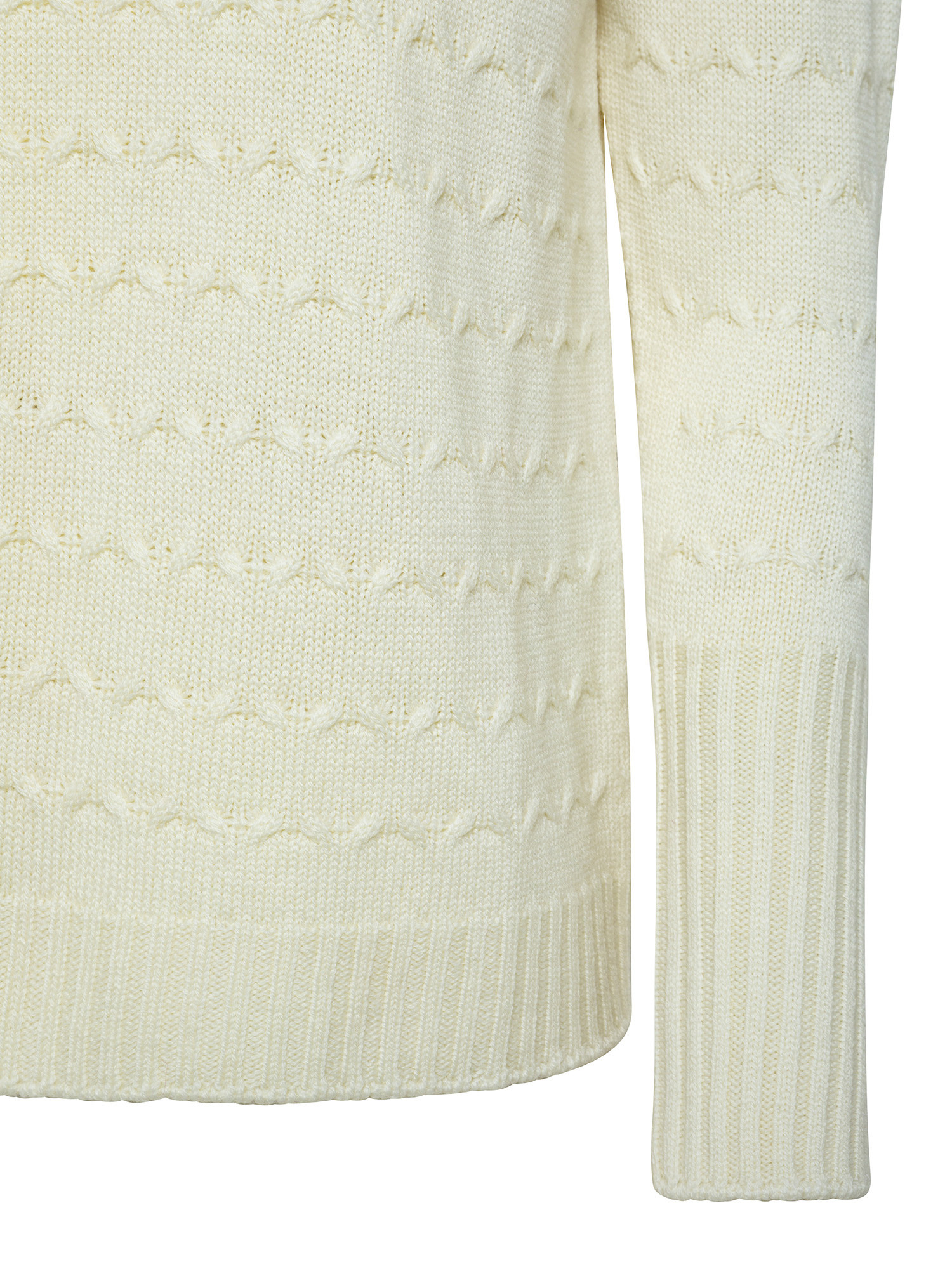 K Collection - Knitted turtleneck pullover, Ecru, large image number 2