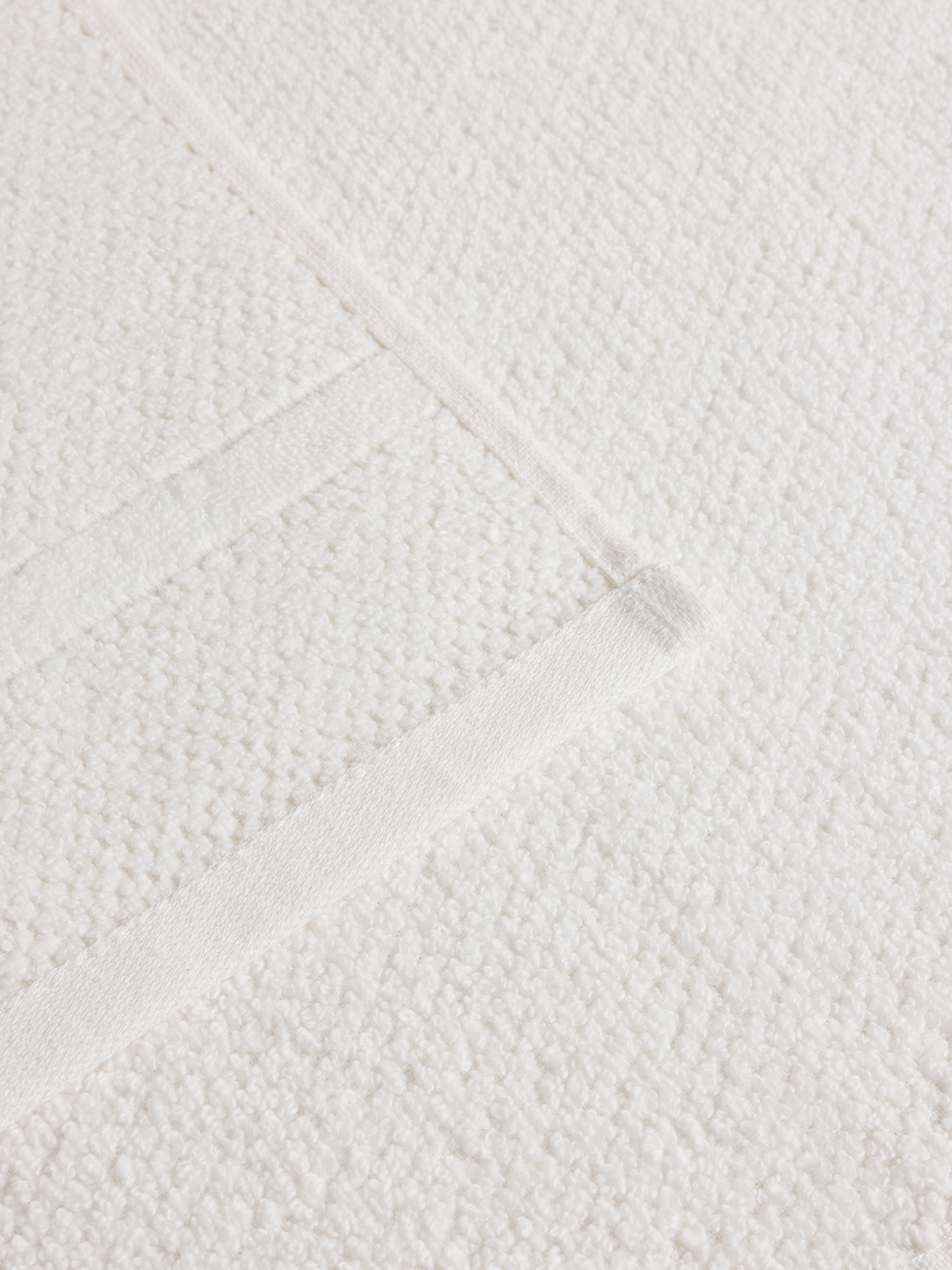 Solid color cotton terry towel, White, large image number 2