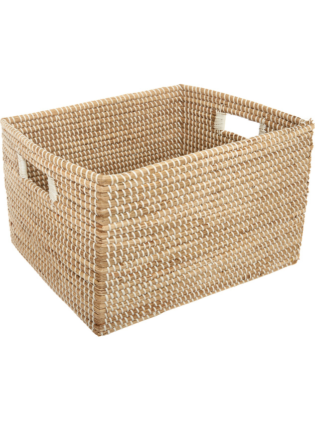 Handmade seagrass basket