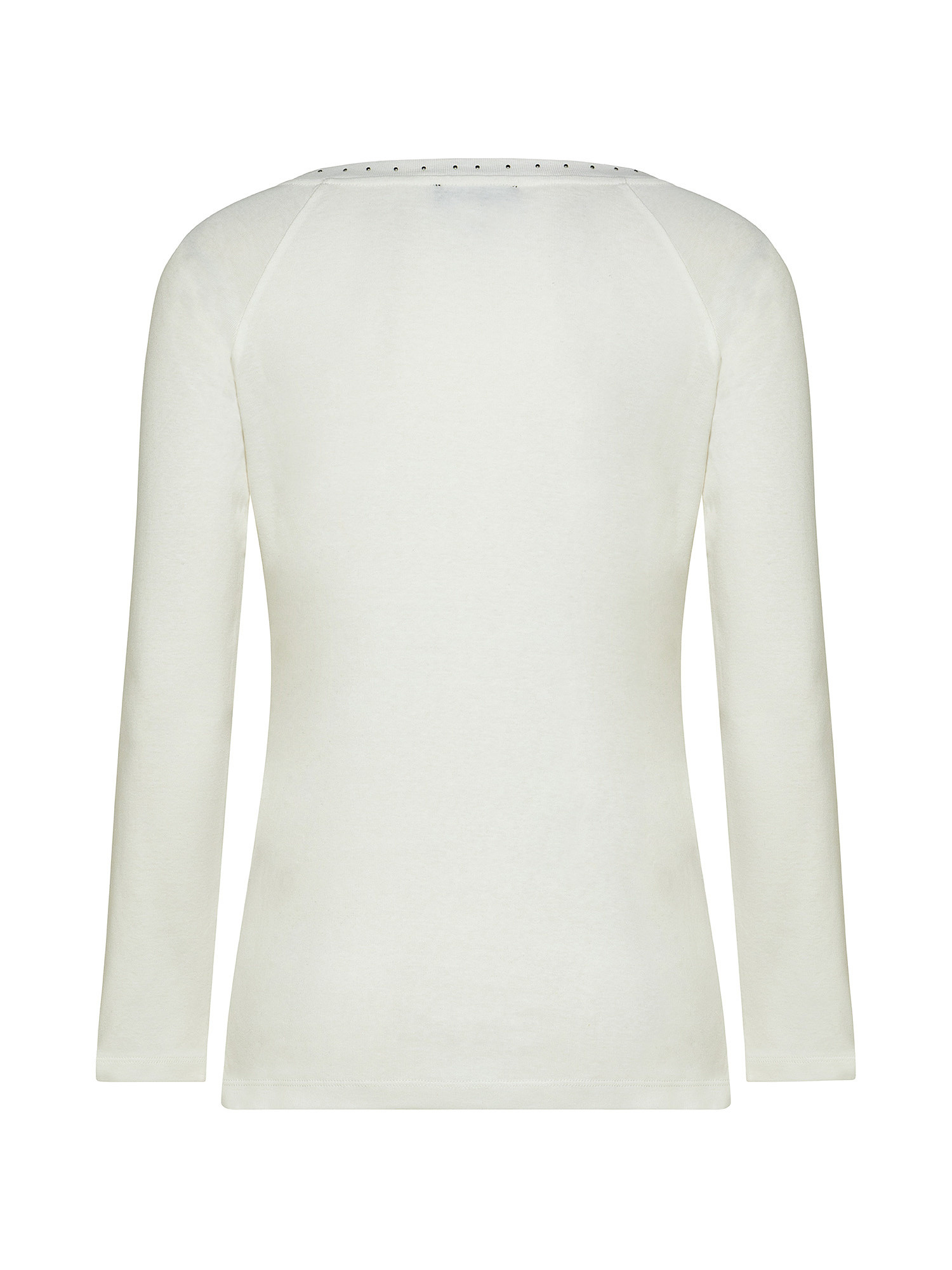 T-shirt con borchie, Bianco, large image number 1