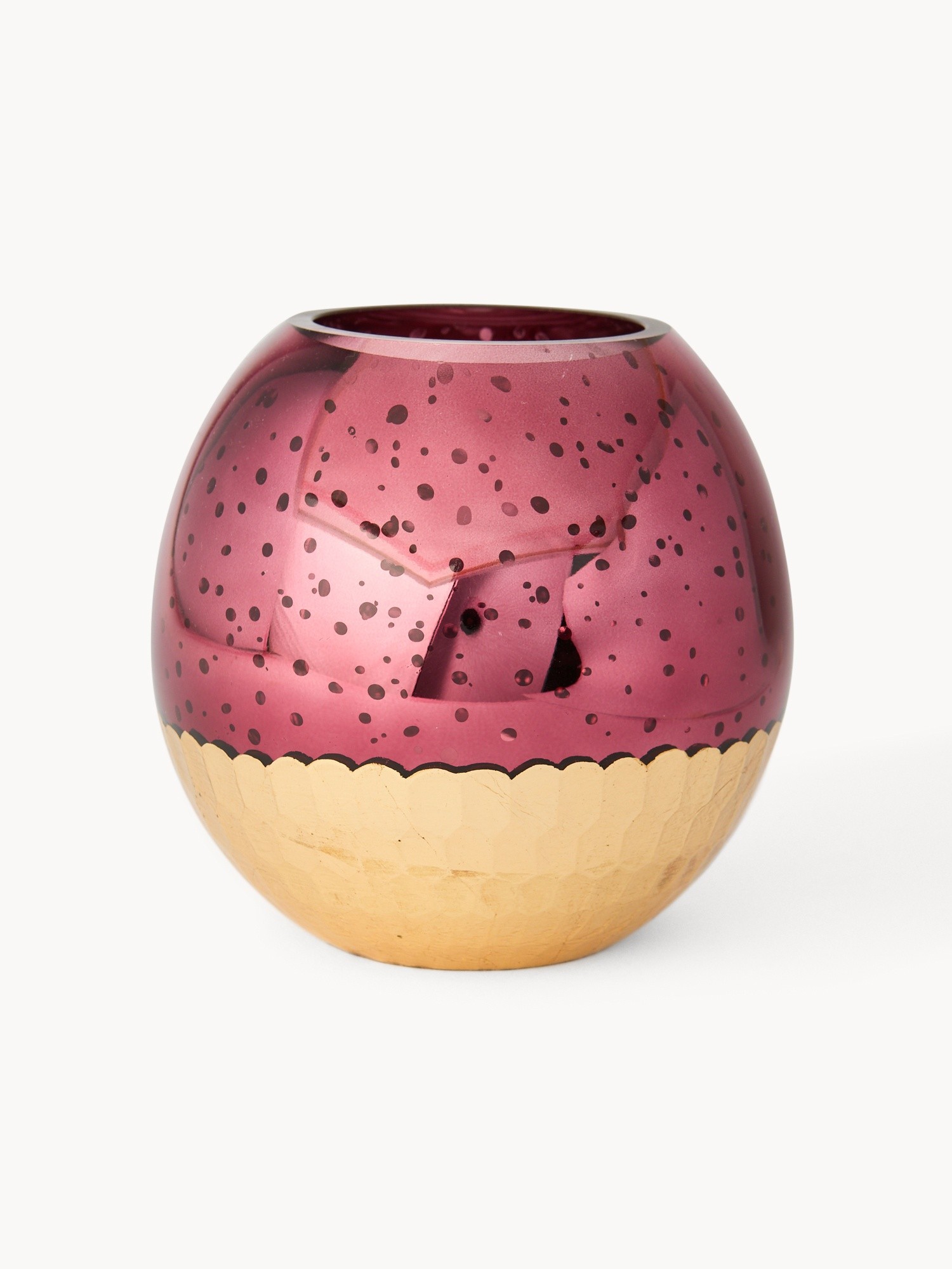 Spherical candle holder, Red, large image number 0