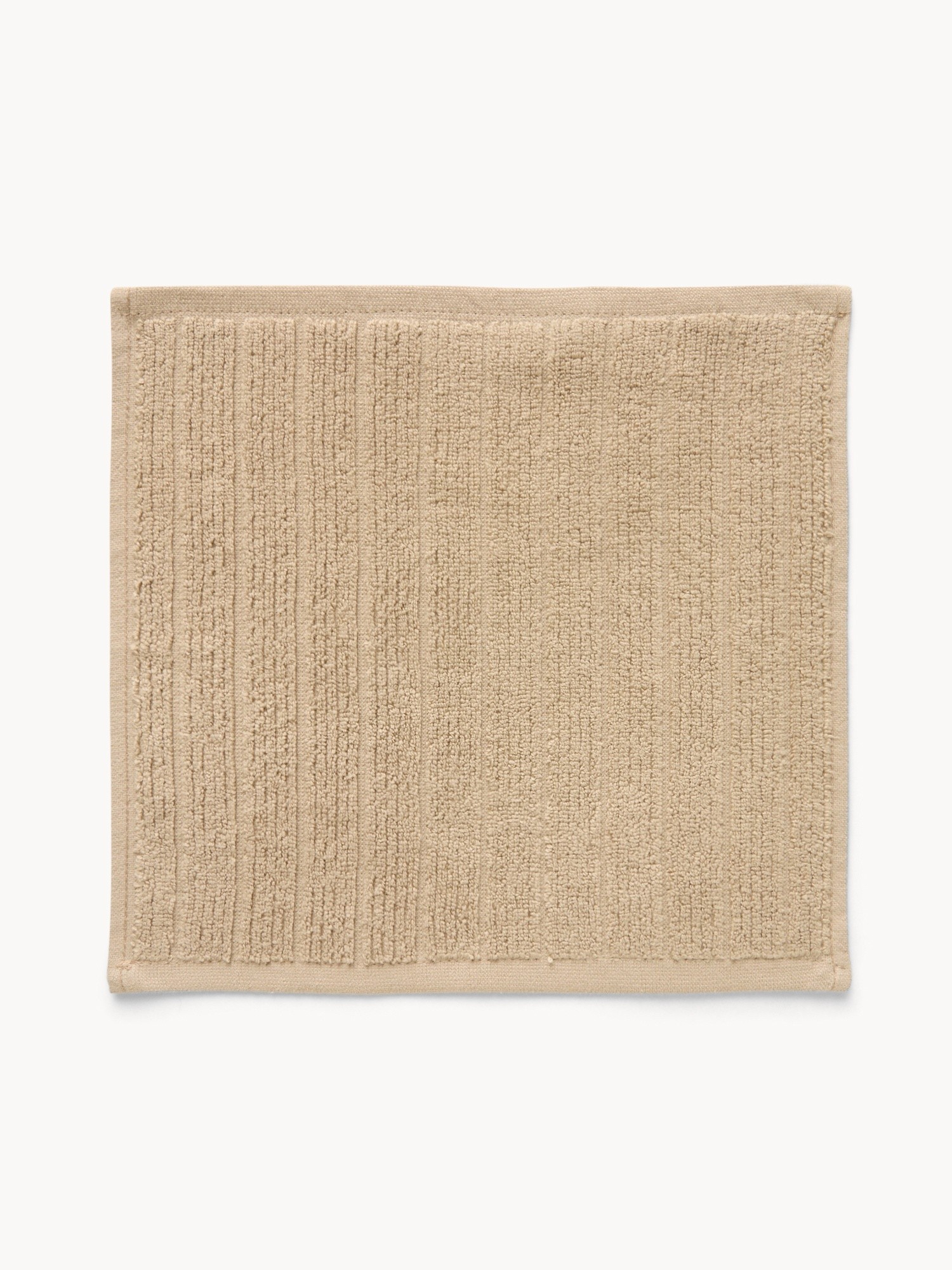 Set 4 lavette in spugna di cotone tinta unita - Prezzo di lancio, Beige scuro, large image number 1