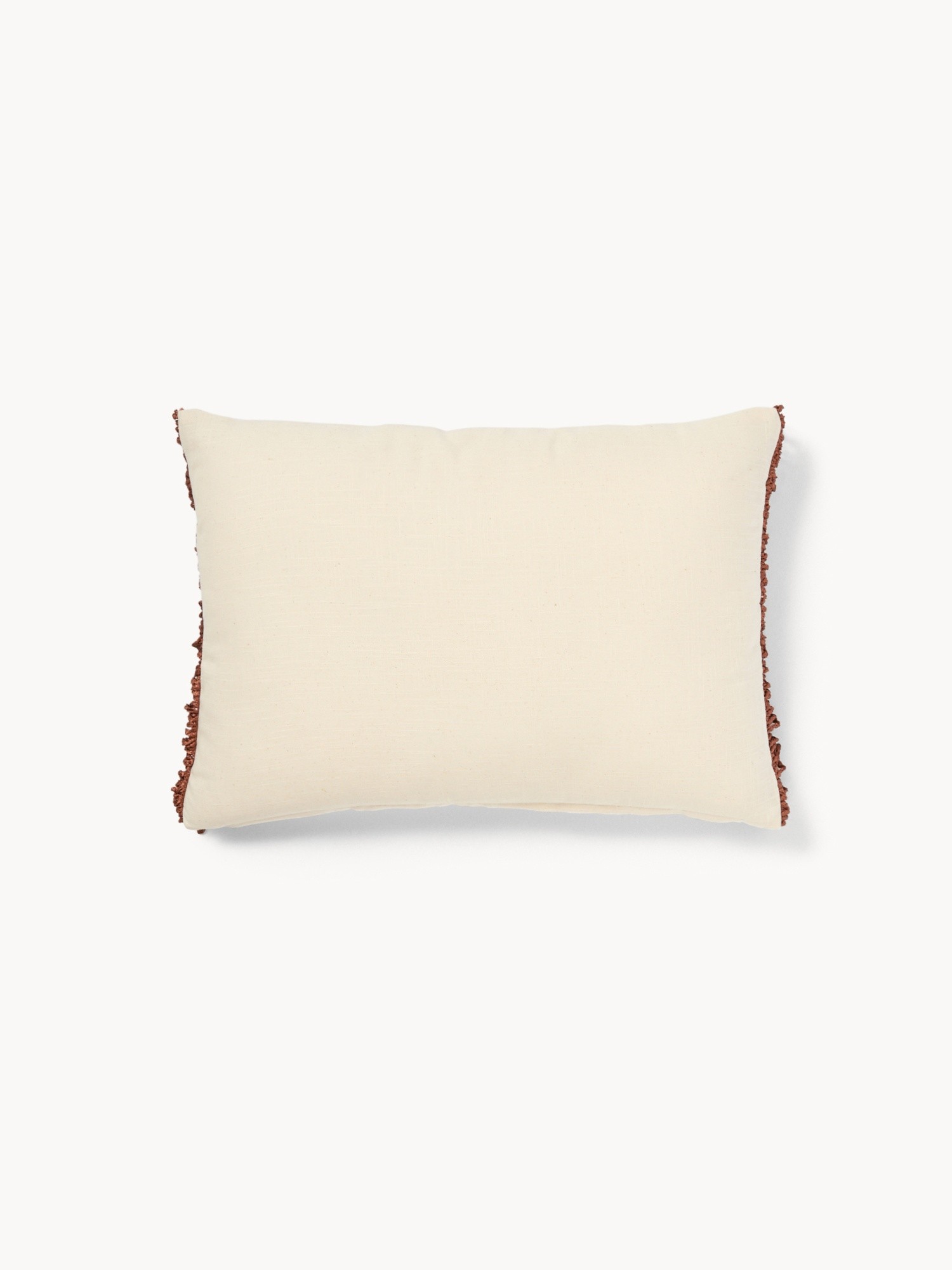 Cuscino in slub di cotone con frange 35x50cm - Prezzo di lancio, Bianco, large image number 0