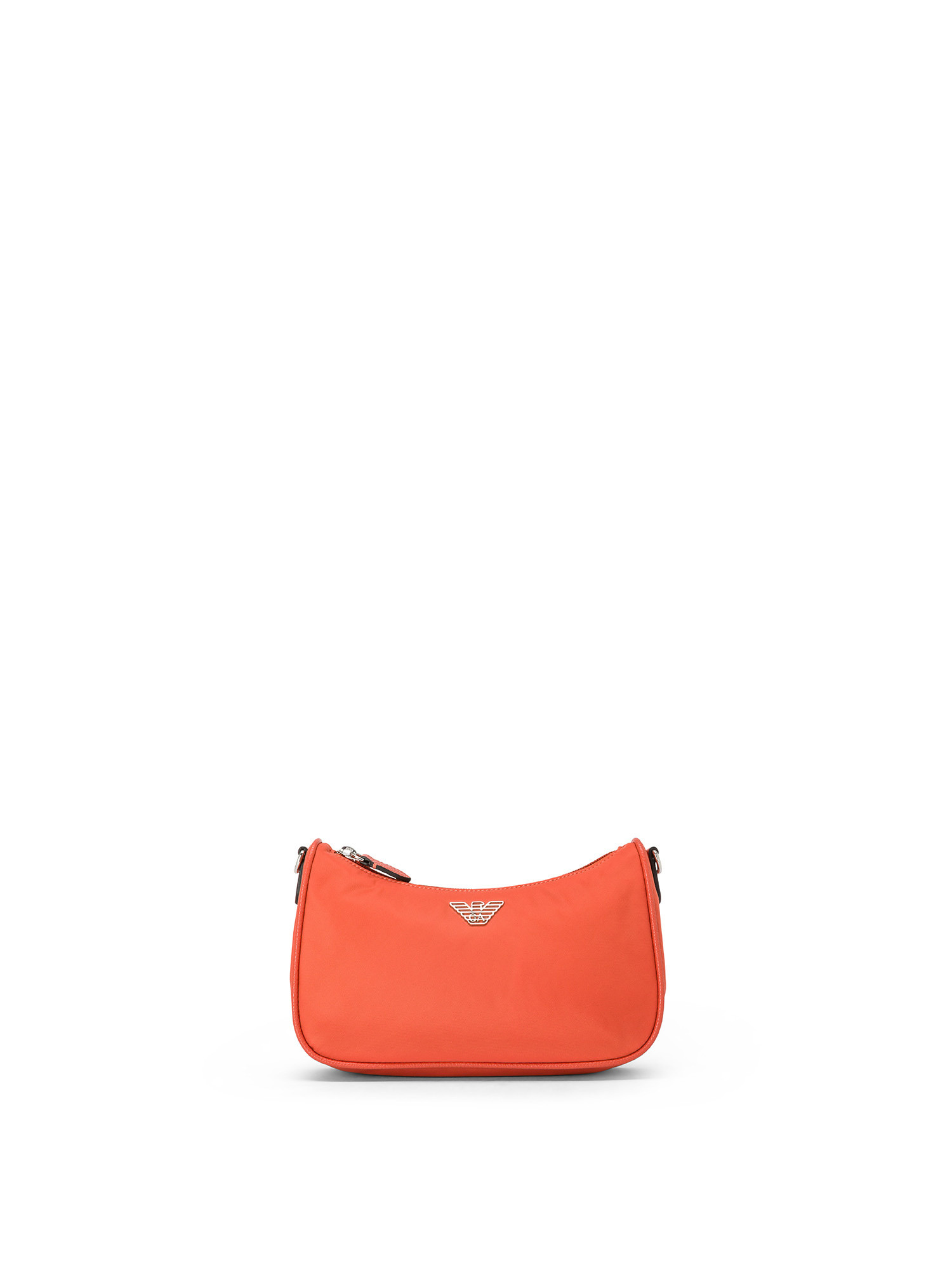 Emporio Armani - Shoulder bag in recycled nylon, Orange, large image number 0
