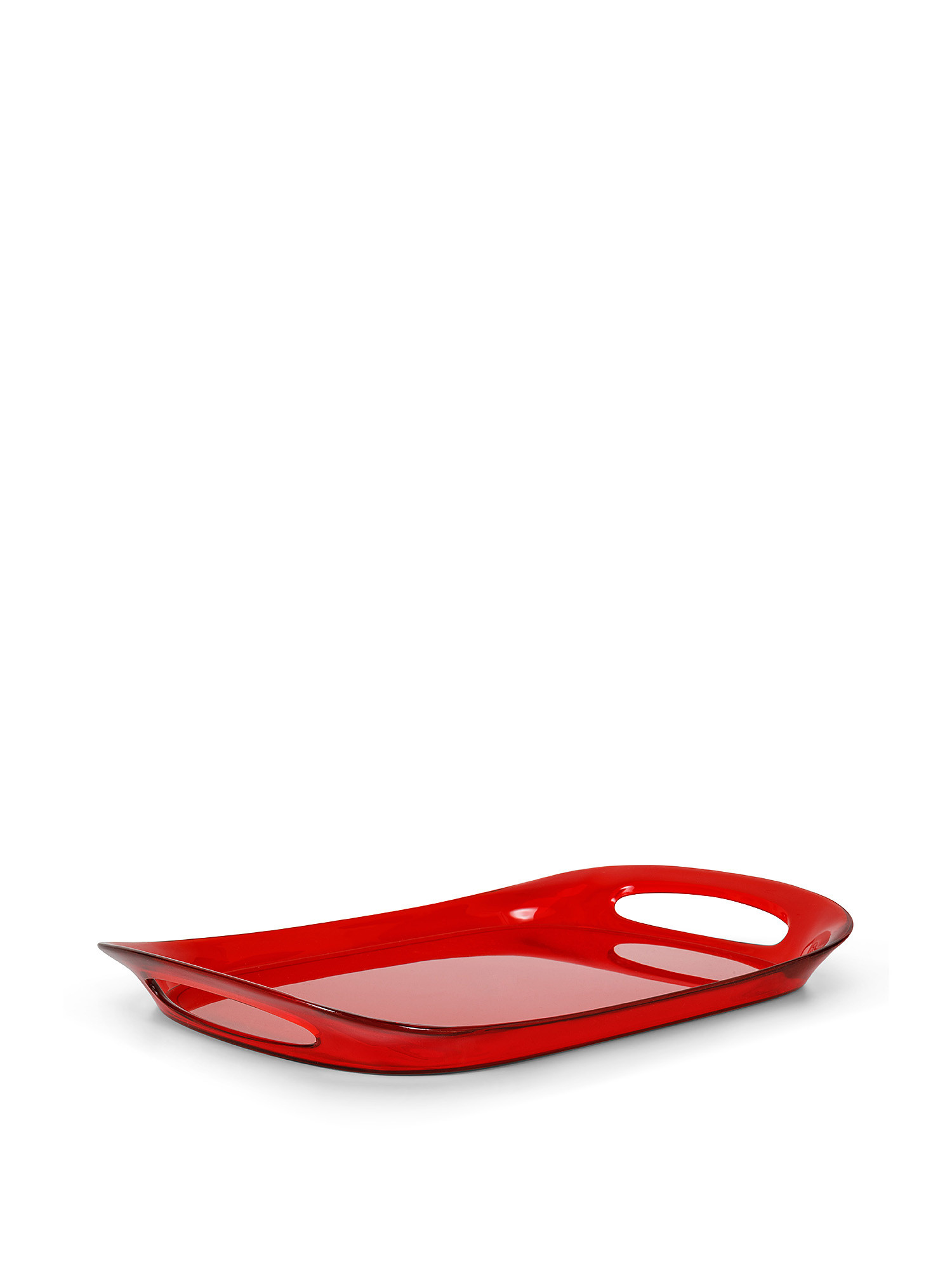 Colored plastic tray, Red, large image number 0