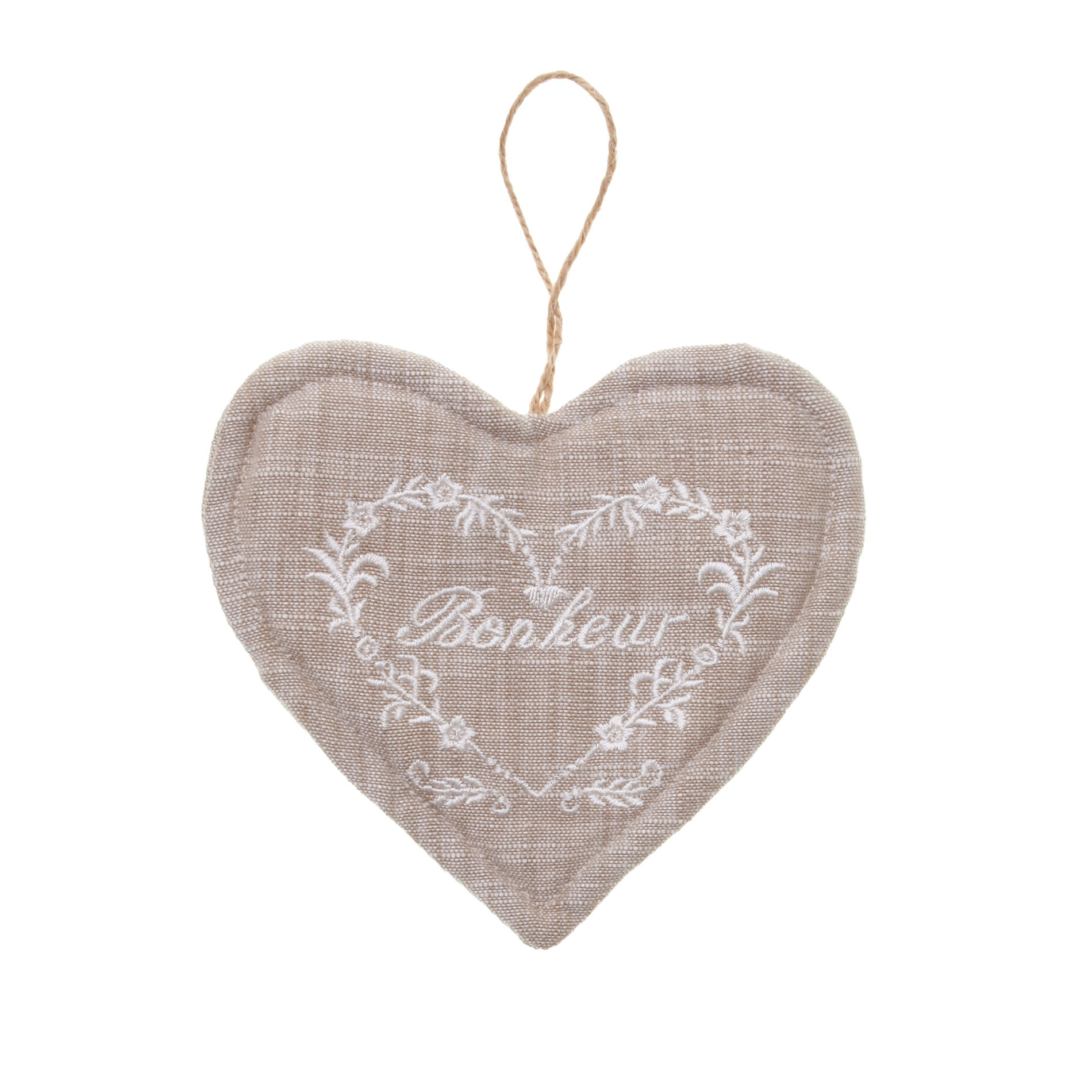 Decorative, heart-shaped pot holder, White / Grey, large image number 0