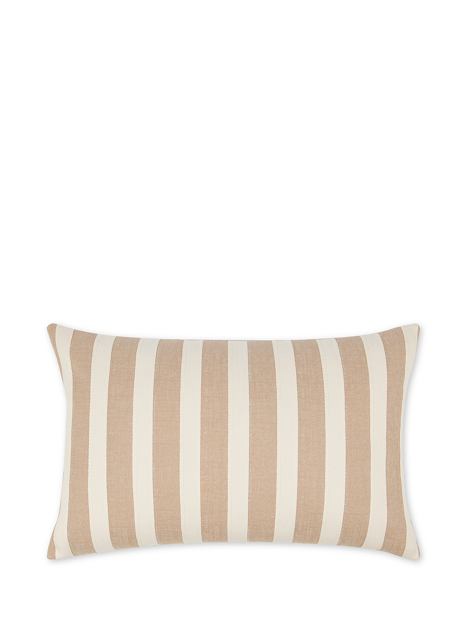 Cushion 35x55 cm with striped pattern, White / Beige, large image number 0