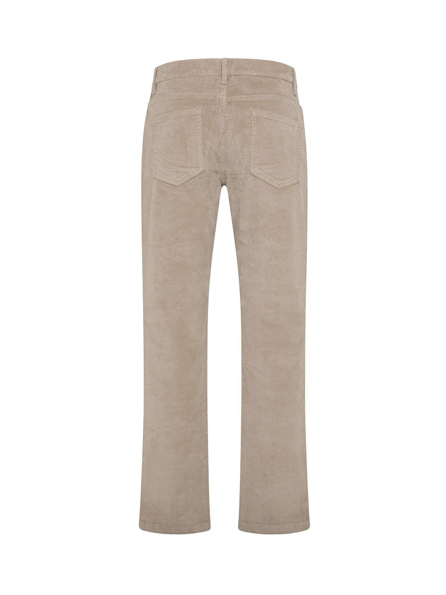 JCT - Pantaloni cinque tasche slim fit in velluto, Grigio tortora, large image number 1