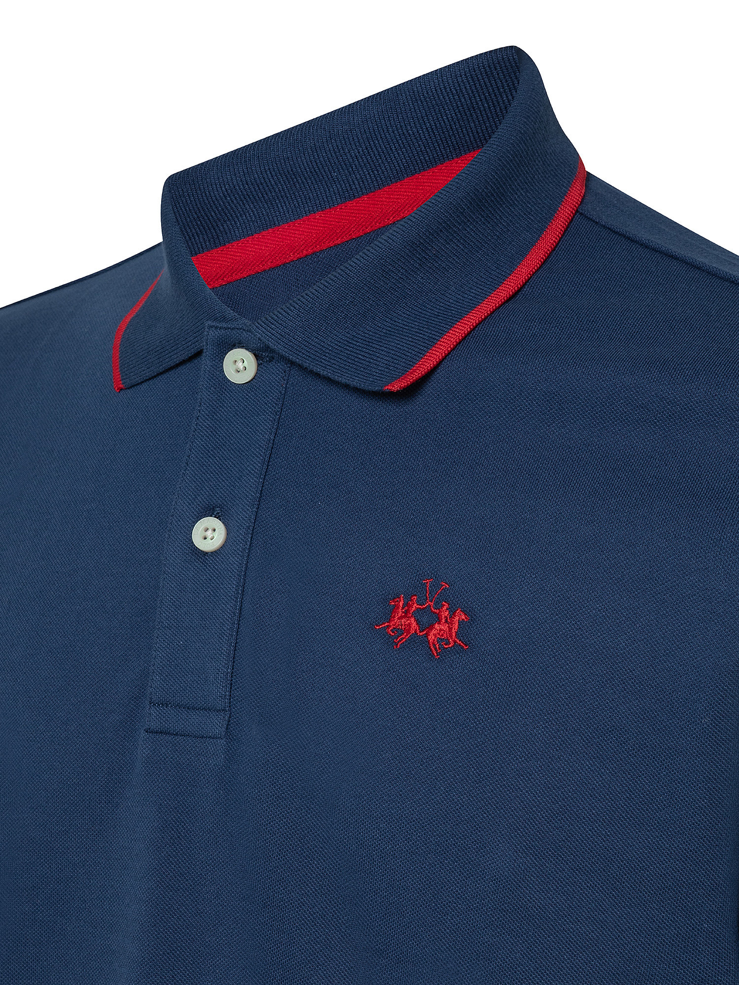 Regular-fit classic piqué polo shirt, Blue, large image number 2