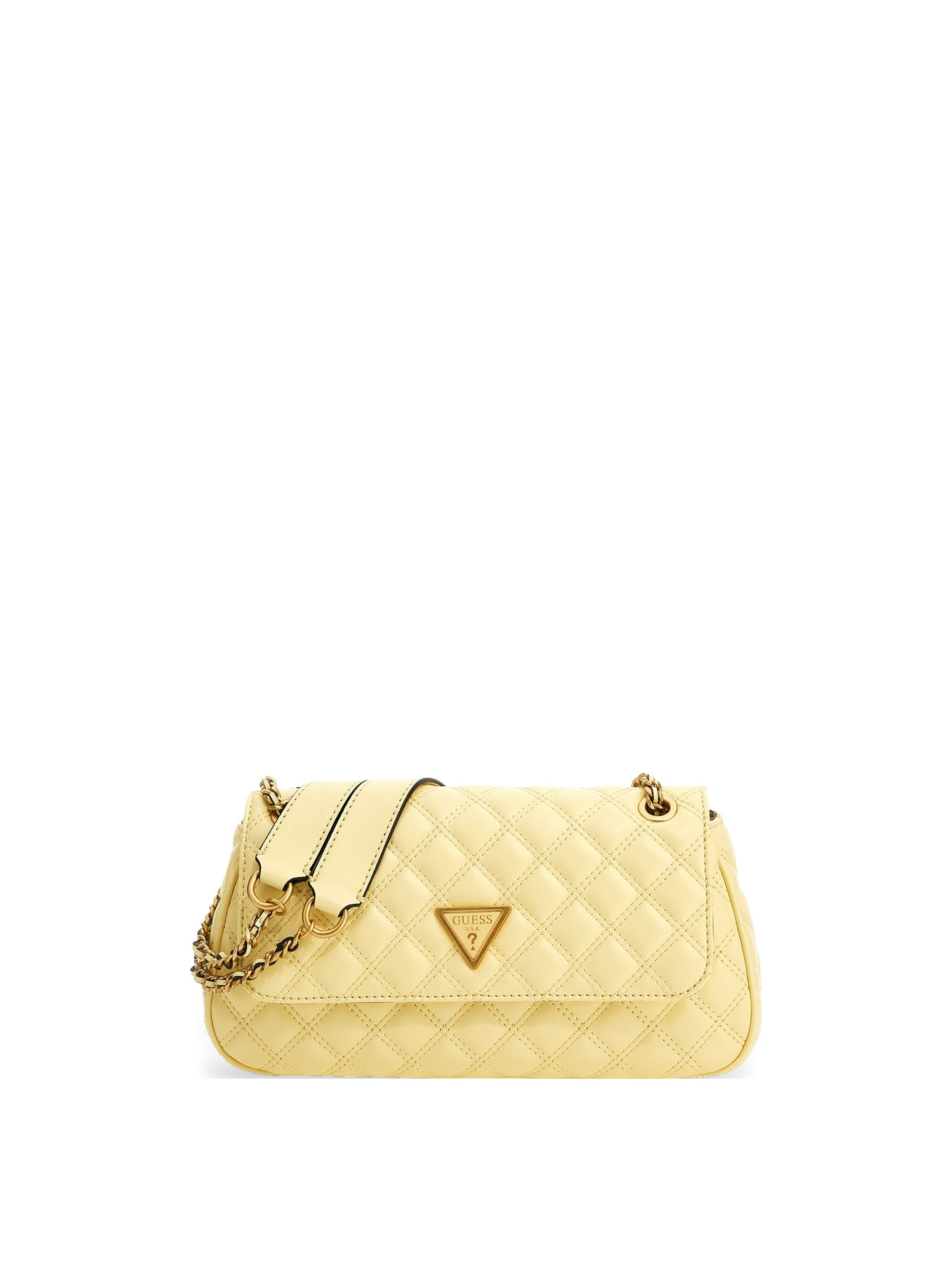 Guess - Giully quilted shoulder bag, Yellow, large image number 0