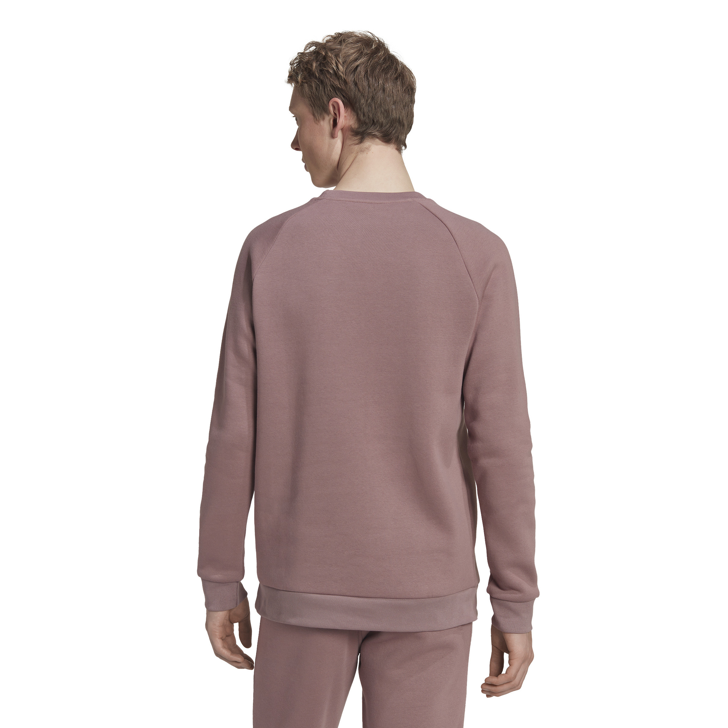Adidas - Adicolor essentials trefoil crewneck sweatshirt, Antique Pink, large image number 3