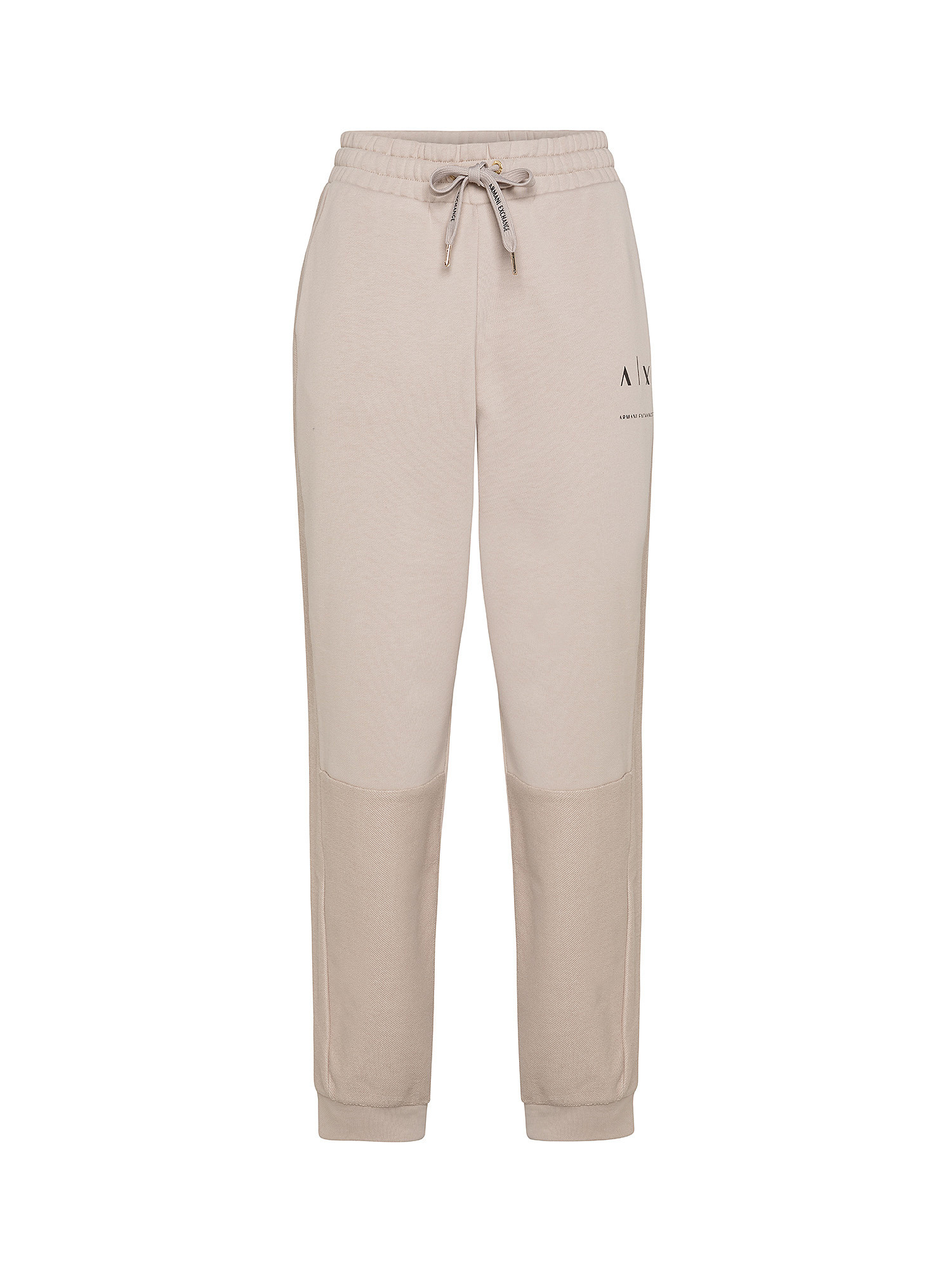 Jogger trousers with logo, Beige, large image number 0