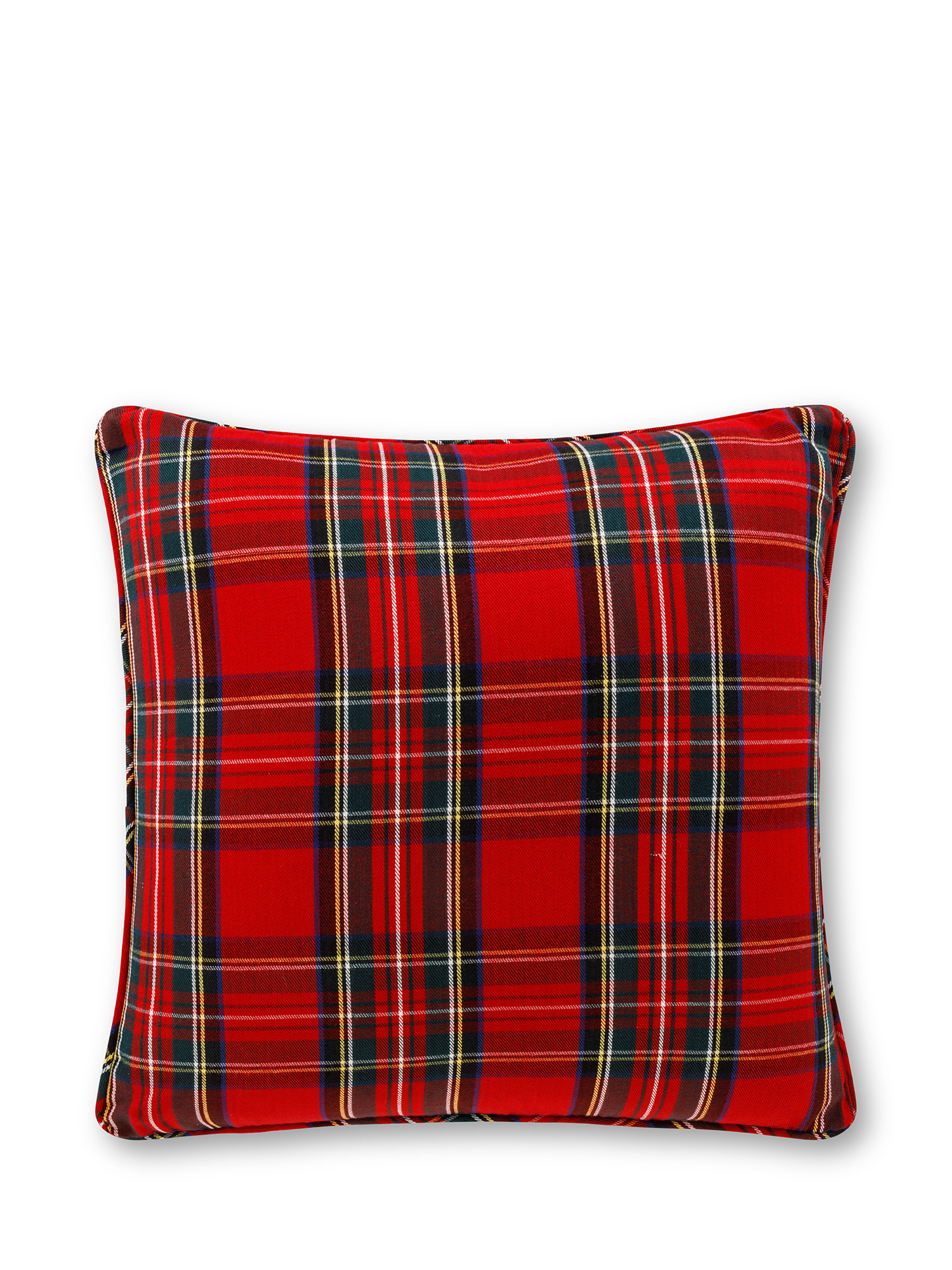 Tartan cushion 45x45 cm, Red, large image number 0