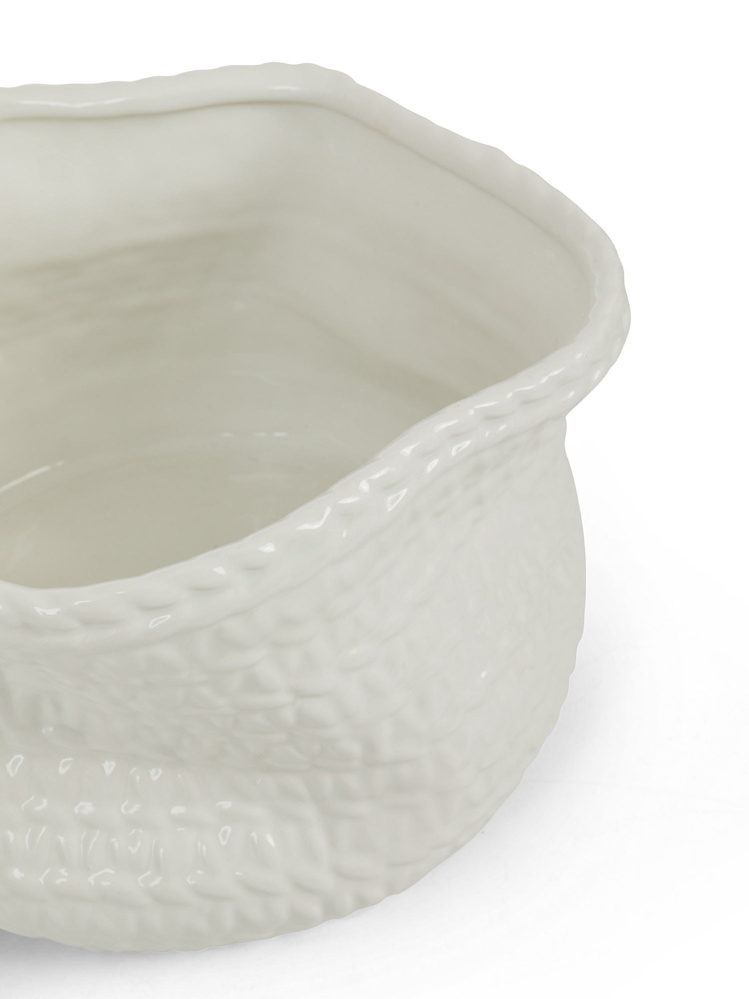 Cache-pot in ceramica, Bianco, large image number 1