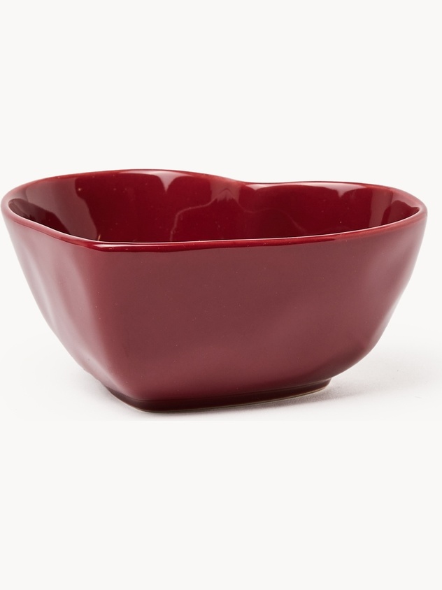 Heart-shaped ceramic small bowl