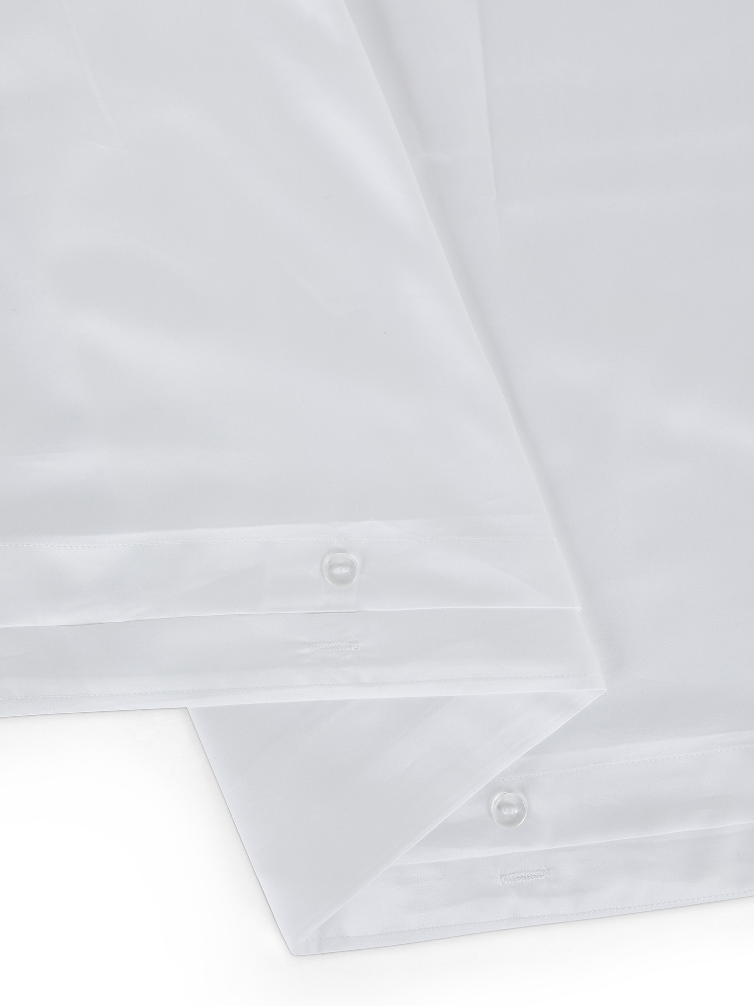 Egyptian cotton satin duvet cover Portofino, White, large image number 2