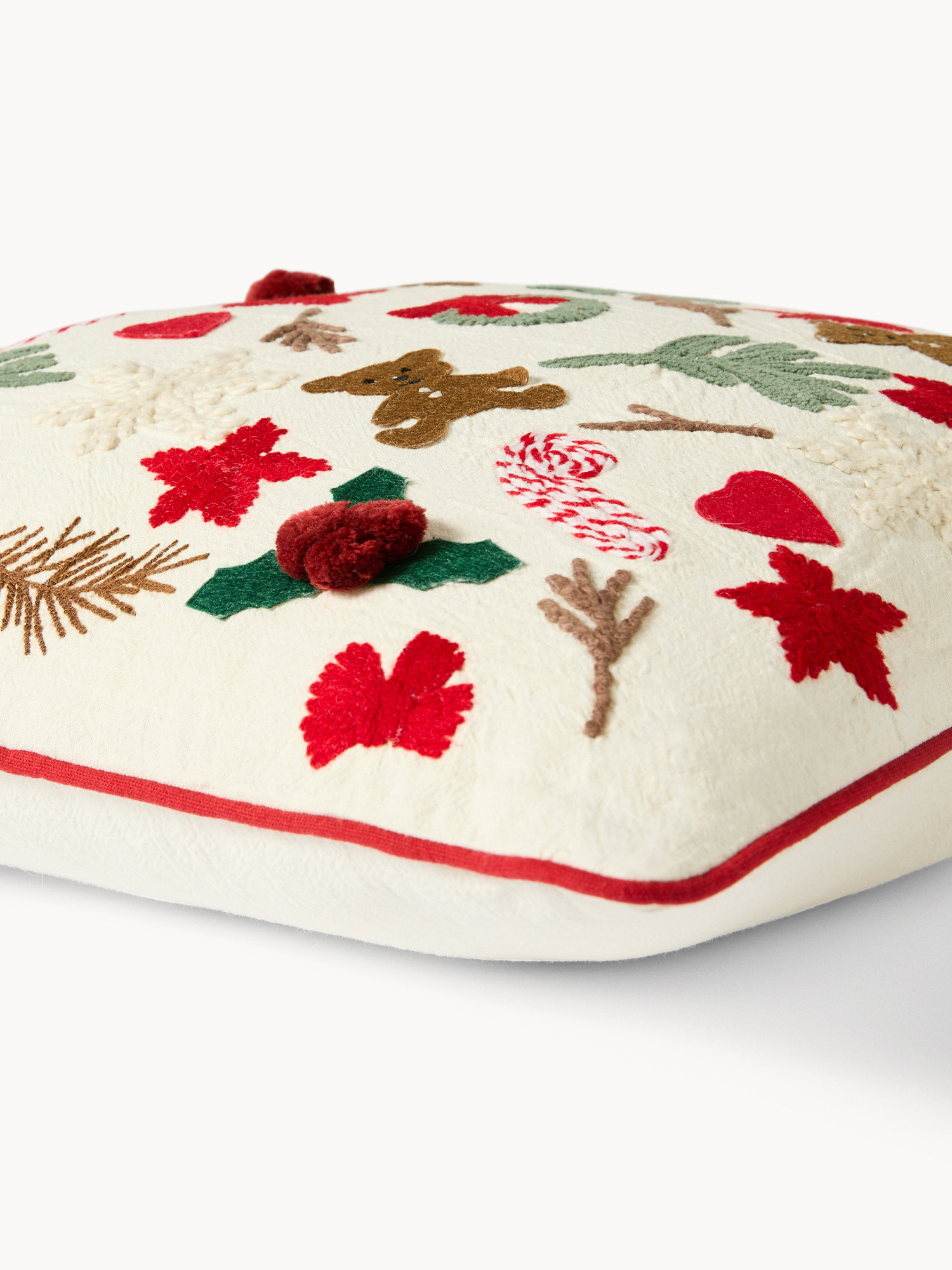 Cuscino 45x45 ricami natalizi, Multicolor, large image number 2
