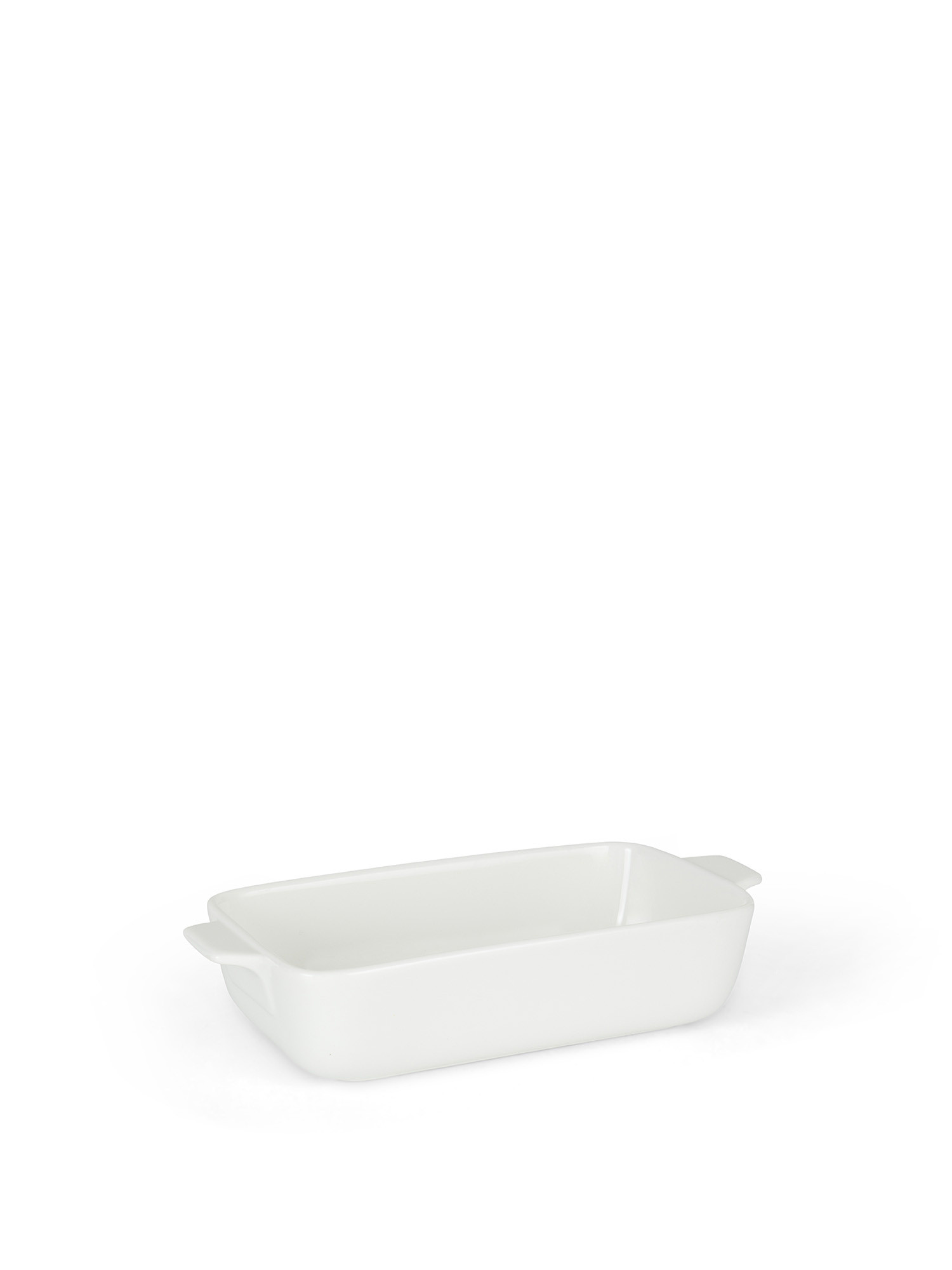Rectangular baking dish in new bone china, White, large image number 0