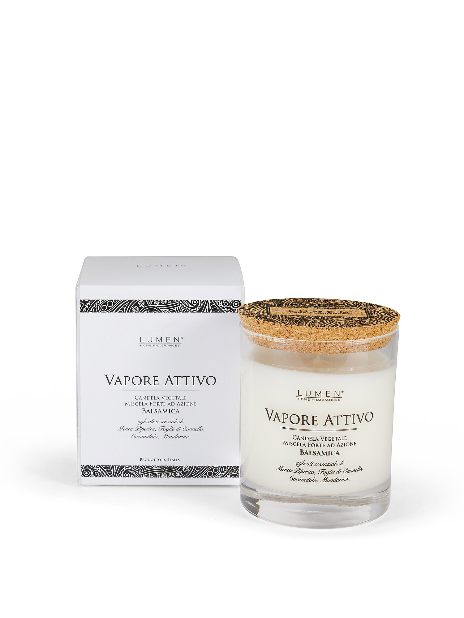 Balsamic active vapor vegetable candle, White, large image number 0