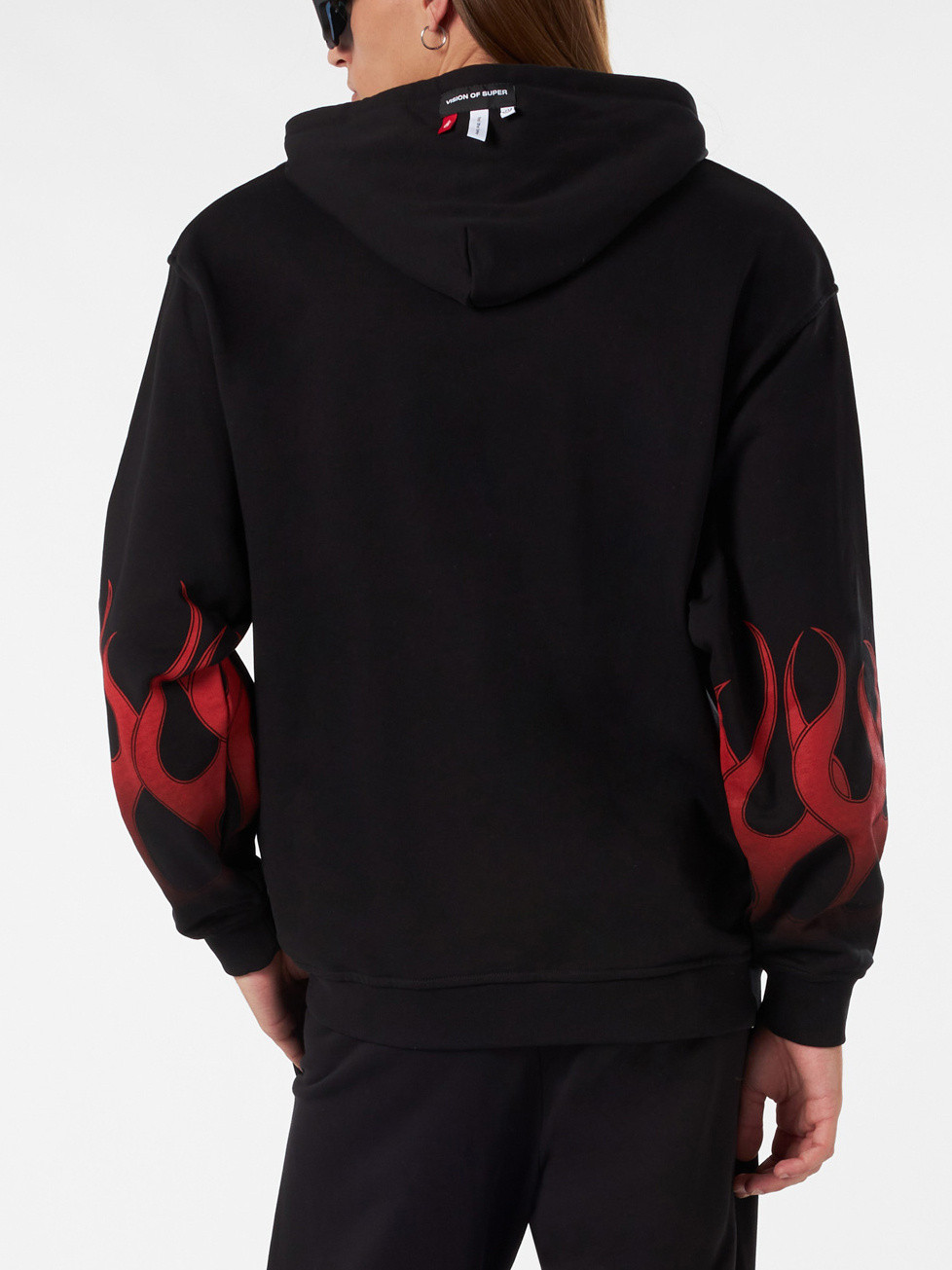 Vision of Super - Sweatshirt with racing flames, Black, large image number 3