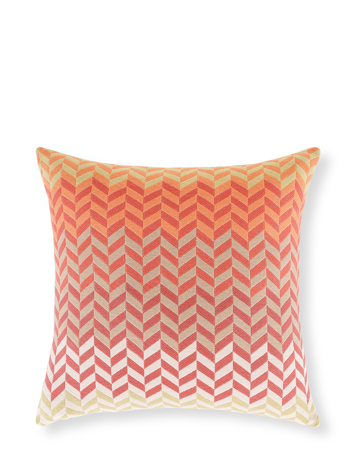 Geometric jacquard cushion 50x50cm, Pink, large image number 0