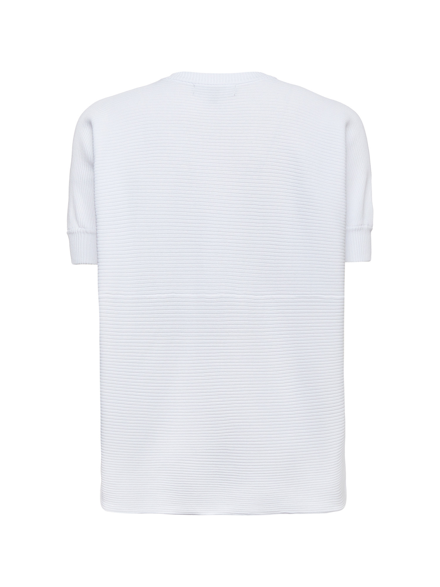 Armani Exchange - Ribbed sweater with logo, White, large image number 1