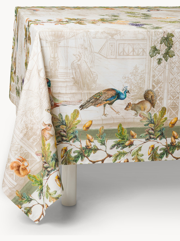 Artemide tablecloth by Tessitura Randi in printed pure cotton drill