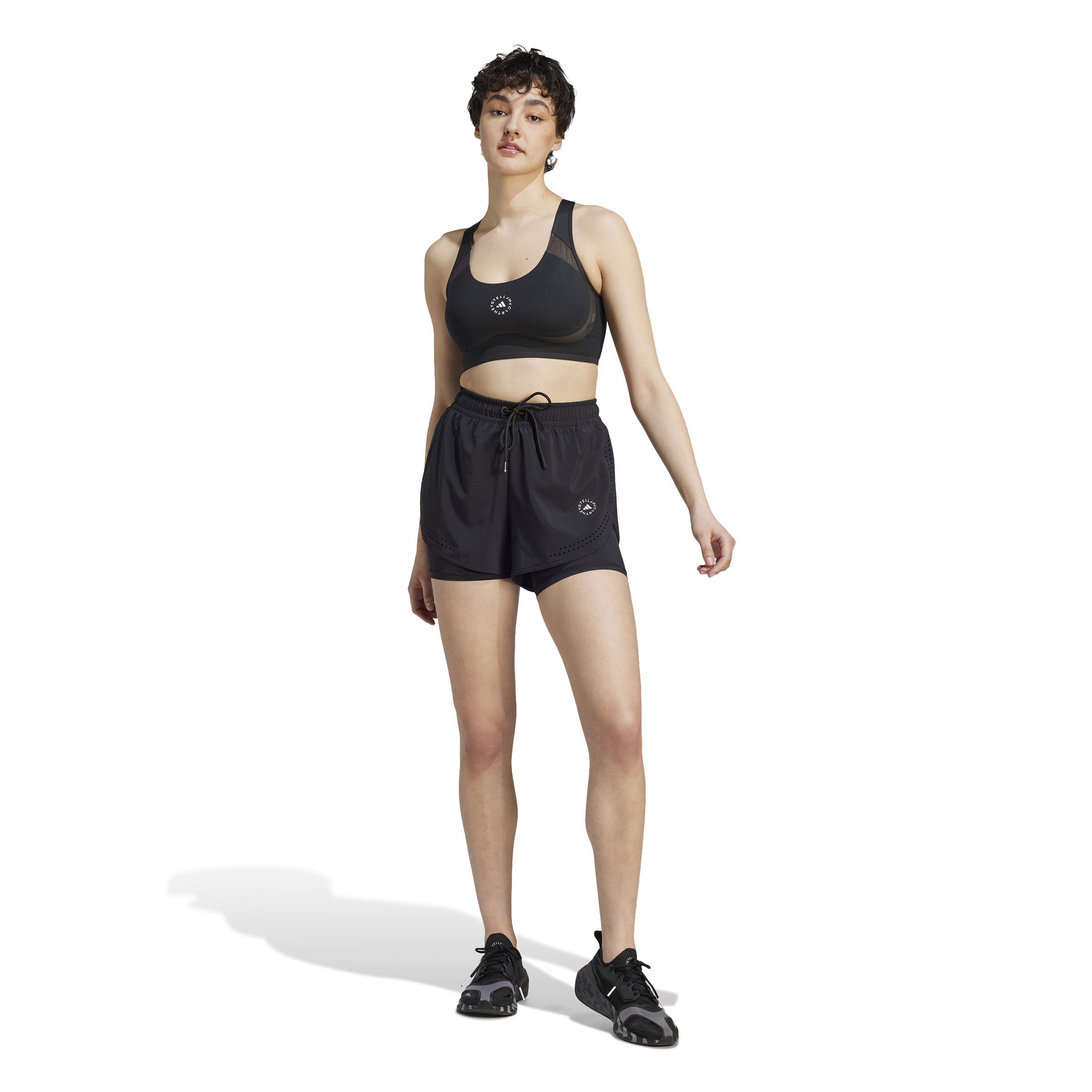 Adidas by Stella McCartney - TruePurpose 2-in-1 Training Shorts, Black, large image number 2