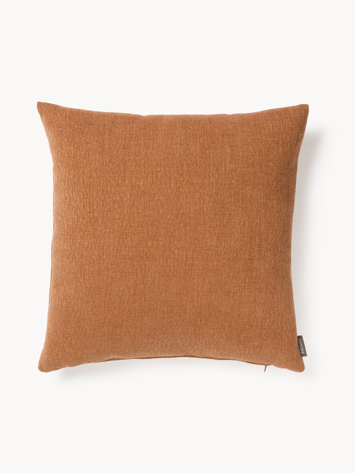 Linen cushion made in Italy 45x45cm, Orange, large image number 0