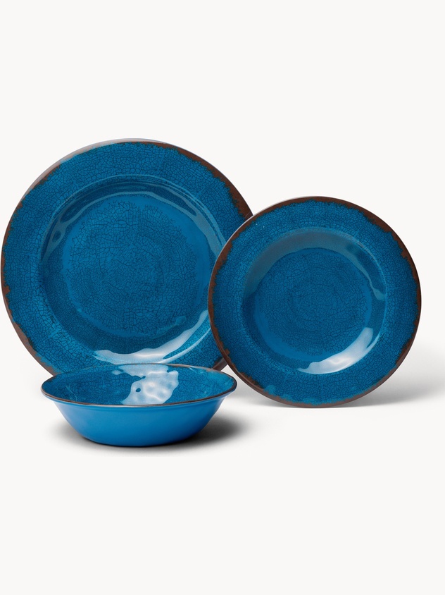 Blue Melamine Soup Plate - Introductory Price