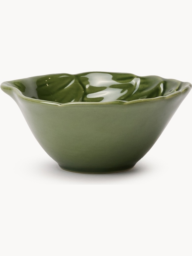 Artichoke-shaped ceramic bowl