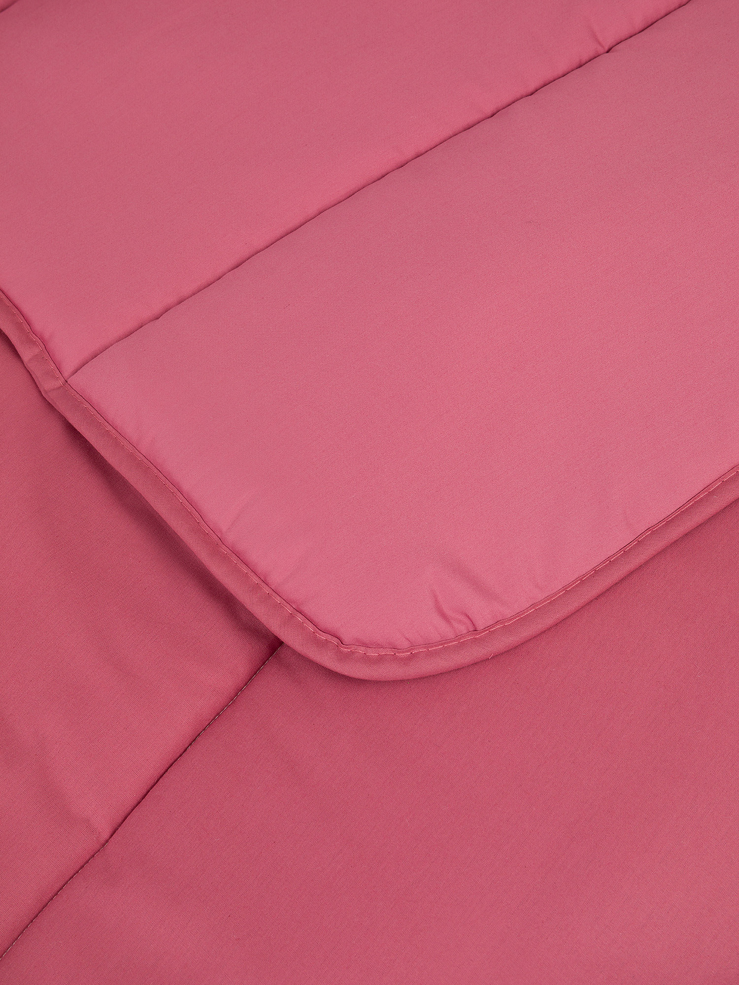 Solid color cotton satin quilt, Pink, large image number 1