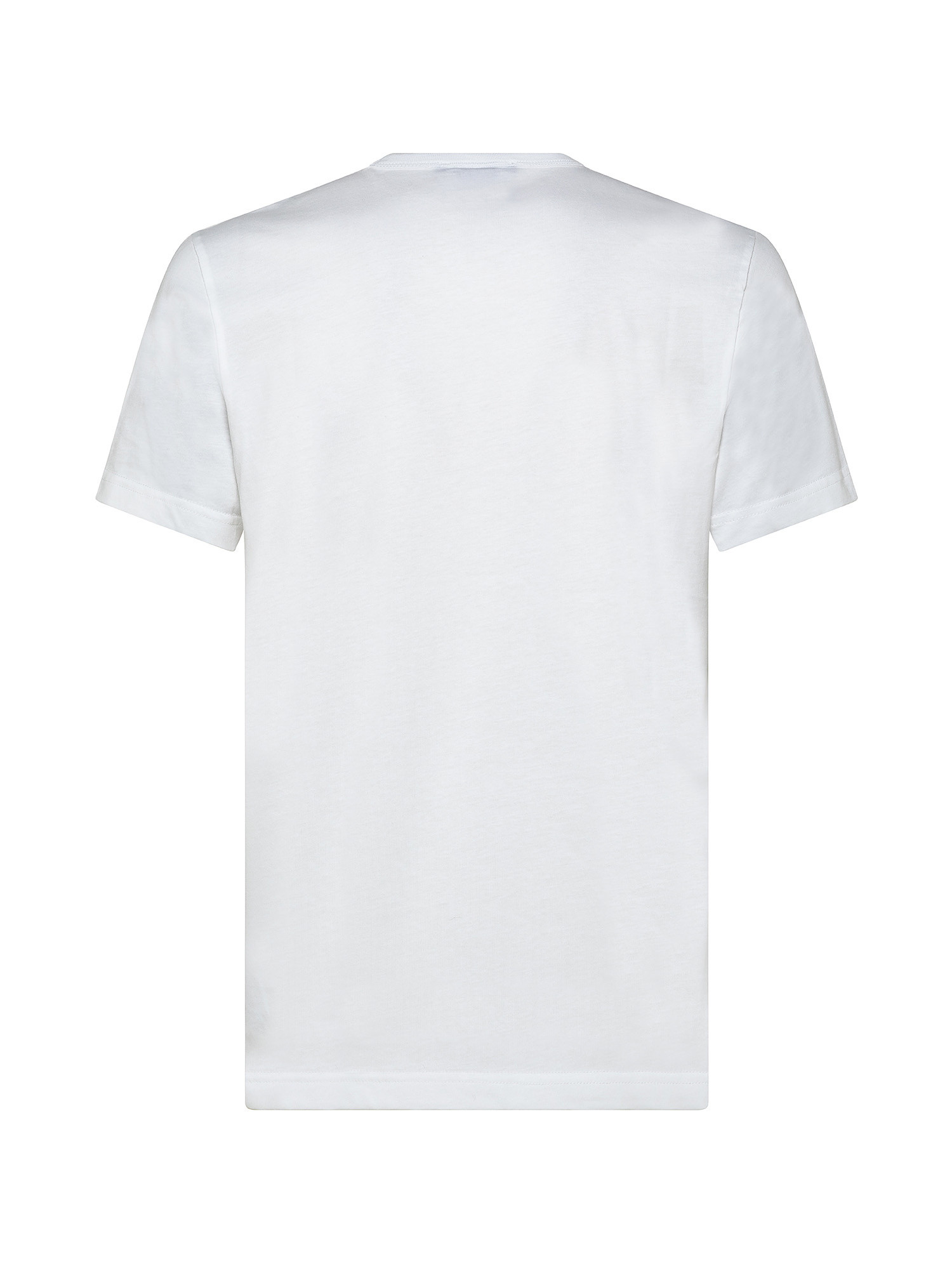 T-shirt manica corta, Bianco, large