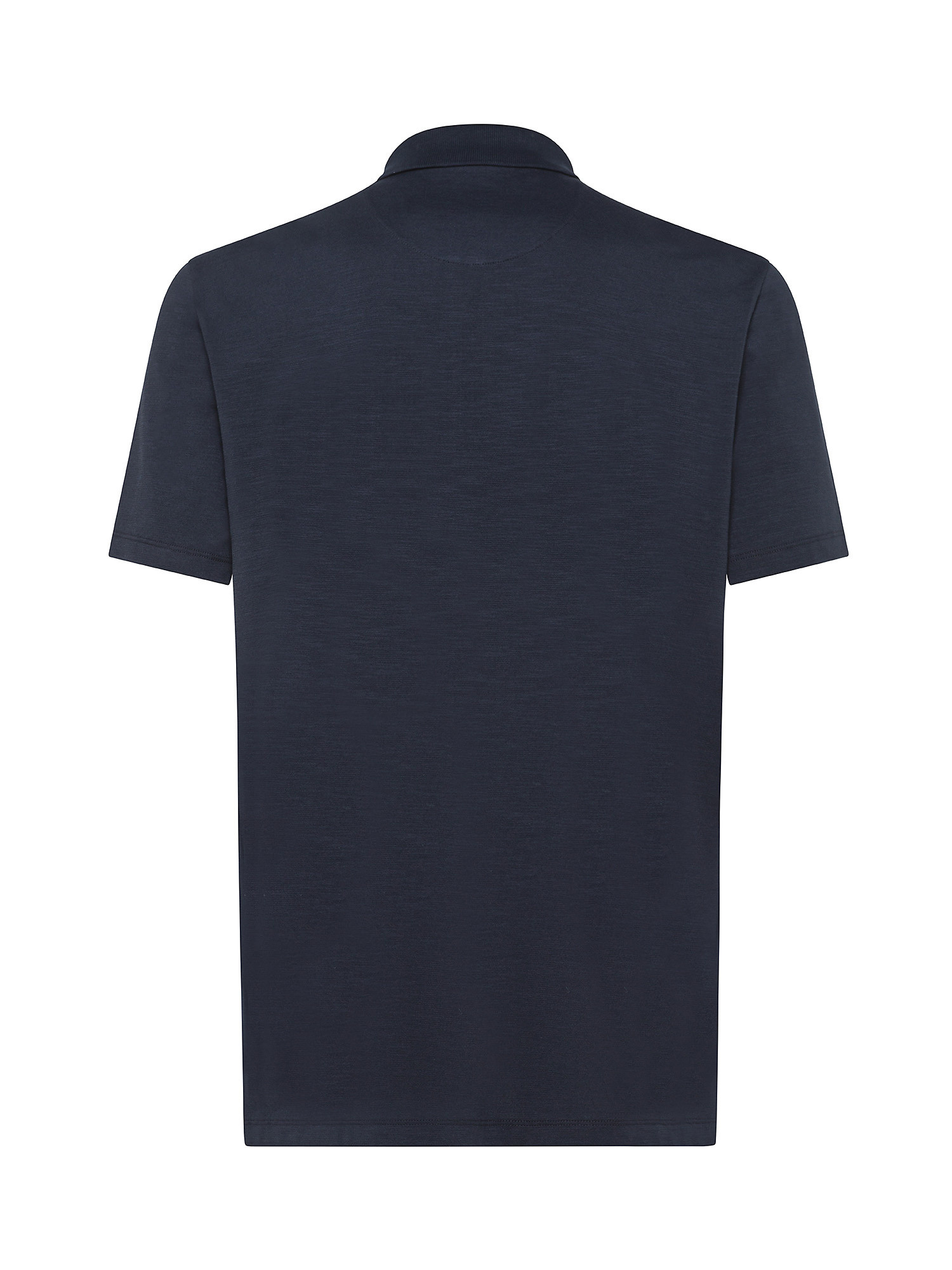 Hugo - Cotton blend polo shirt, Dark Blue, large image number 1