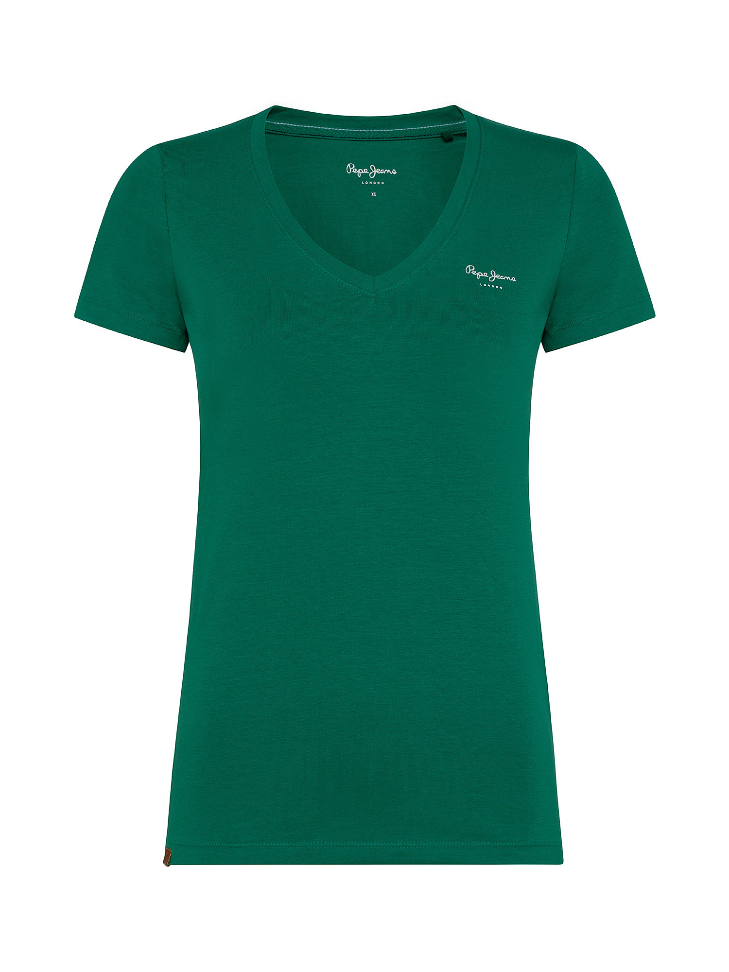 T-shirt Violette in cotone, Verde, large image number 0