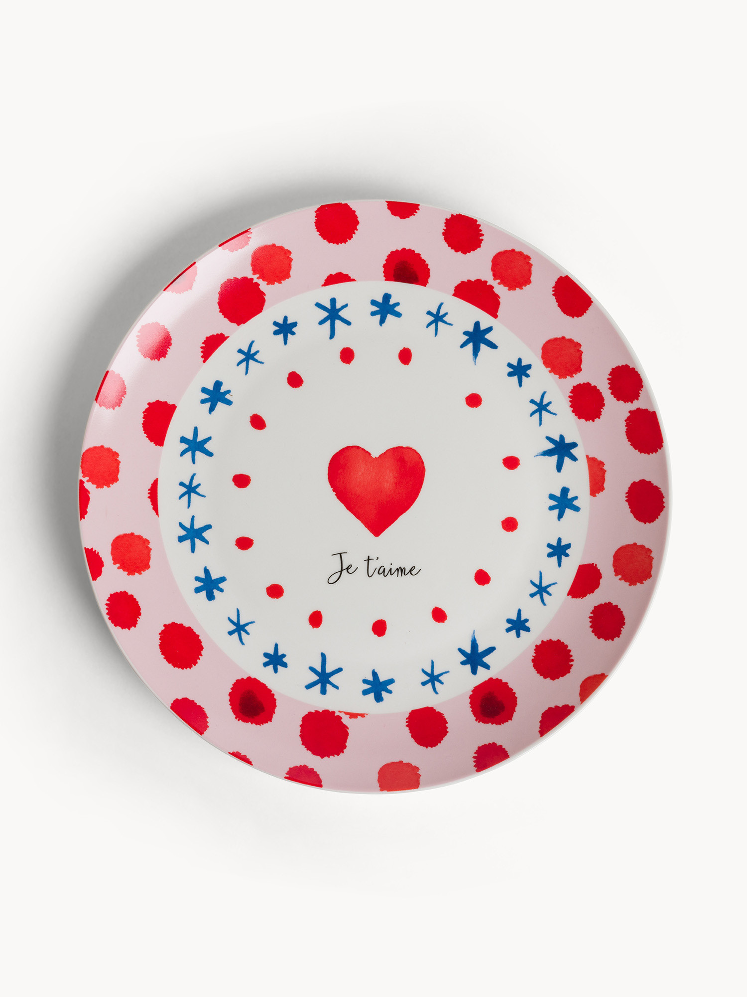 New bone china serving plate Mon Amour, Multicolor, large image number 0