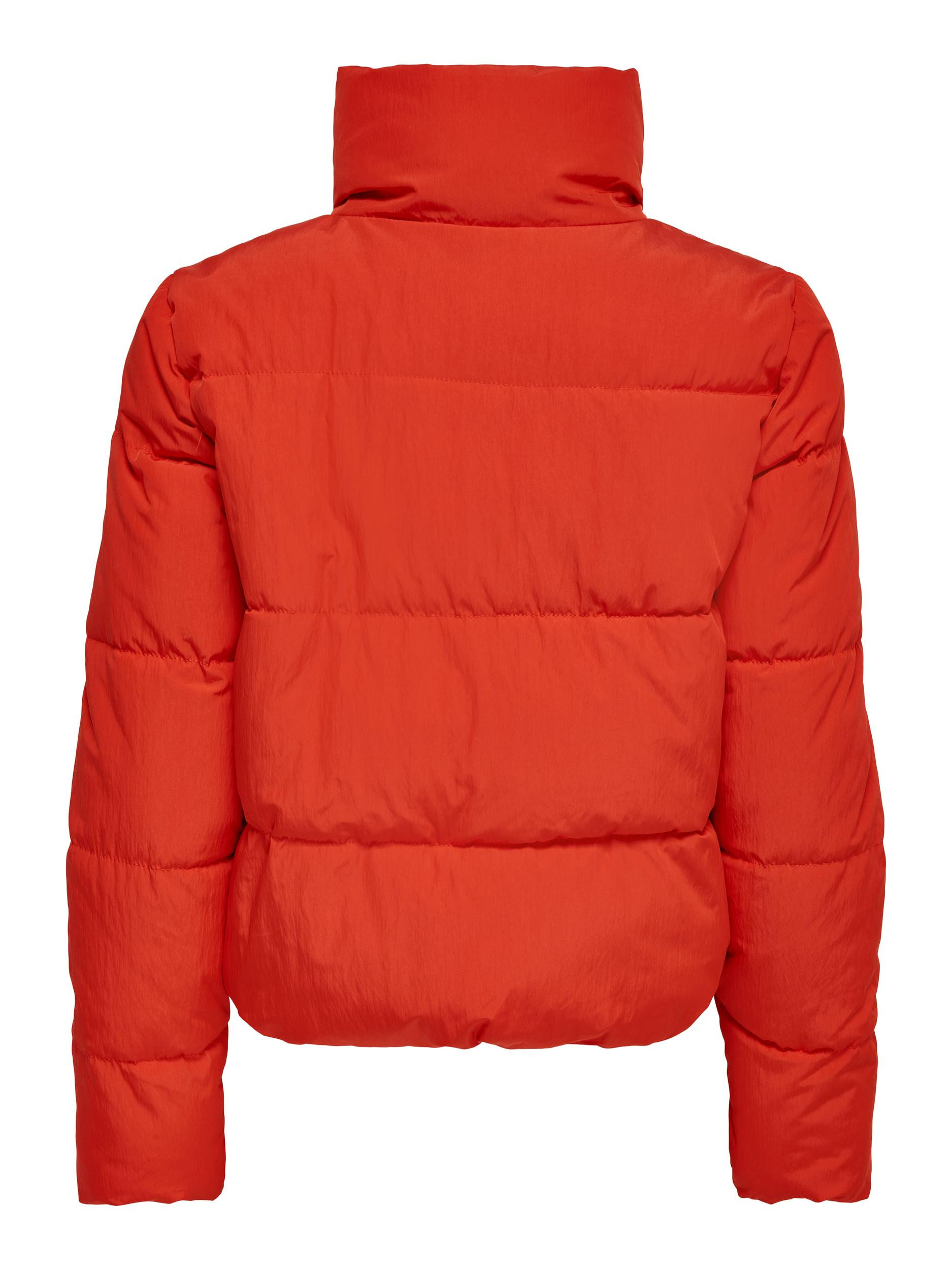 Down jacket with zip and pockets, Red, large image number 1