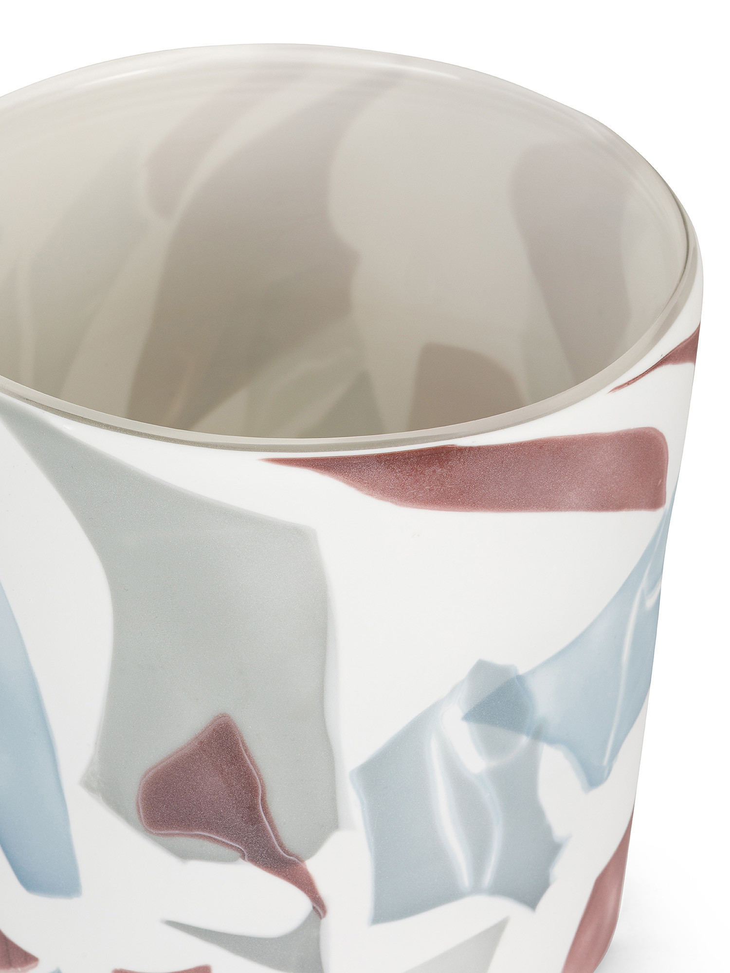 Colored paste glass vase, Transparent, large image number 1