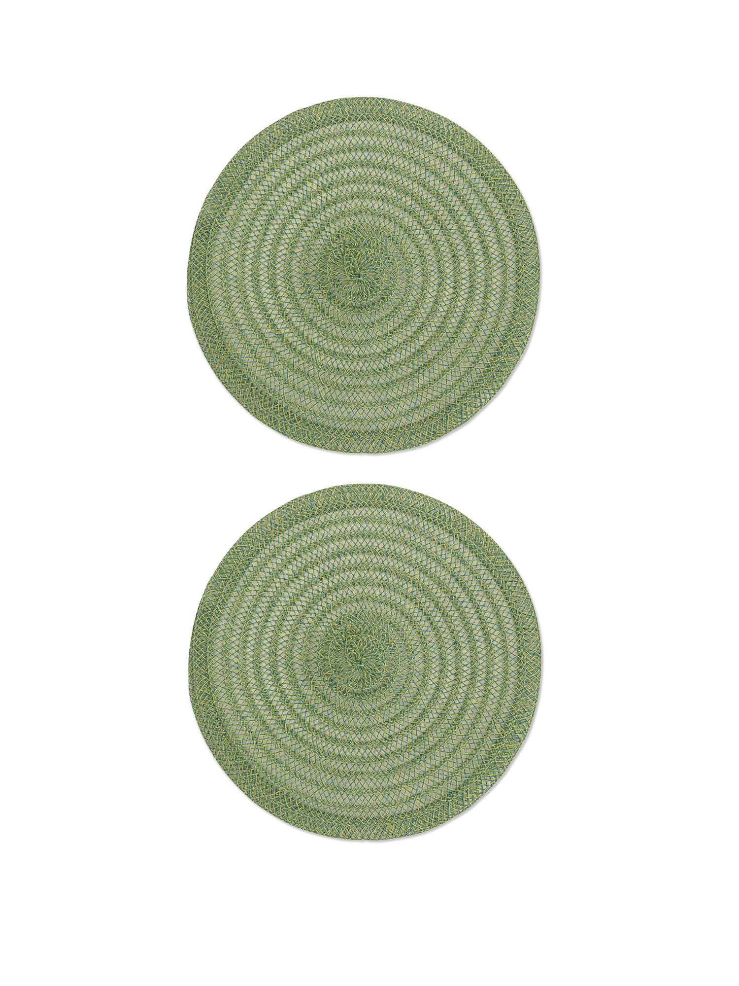 Set of 2 woven placemats, Green, large image number 0