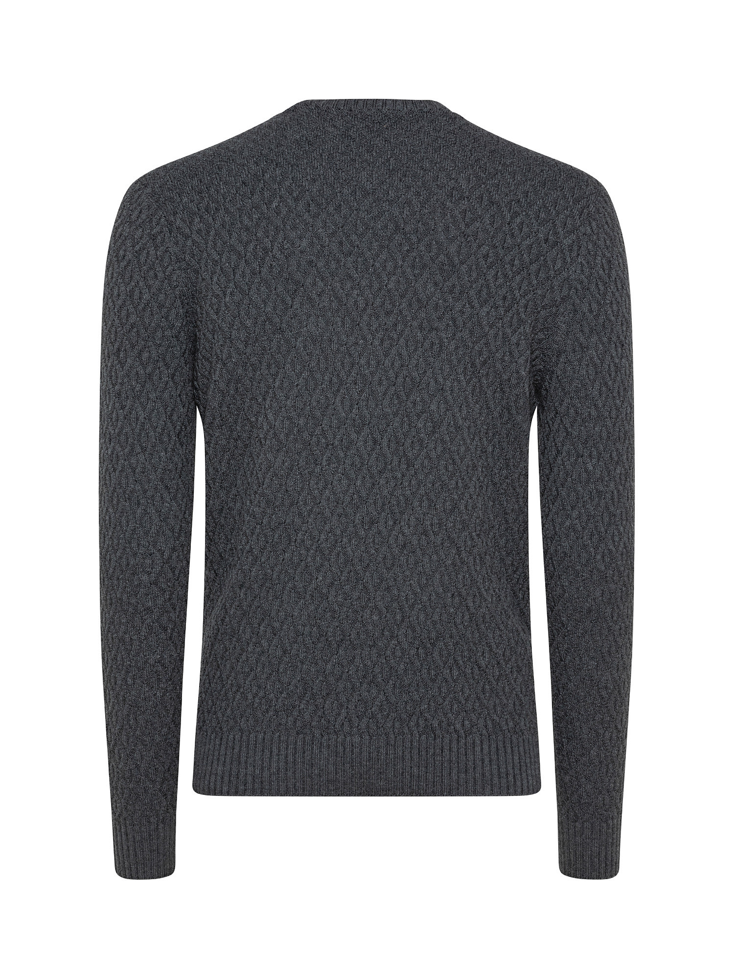 Long sleeve crewneck sweater, Grey, large image number 1