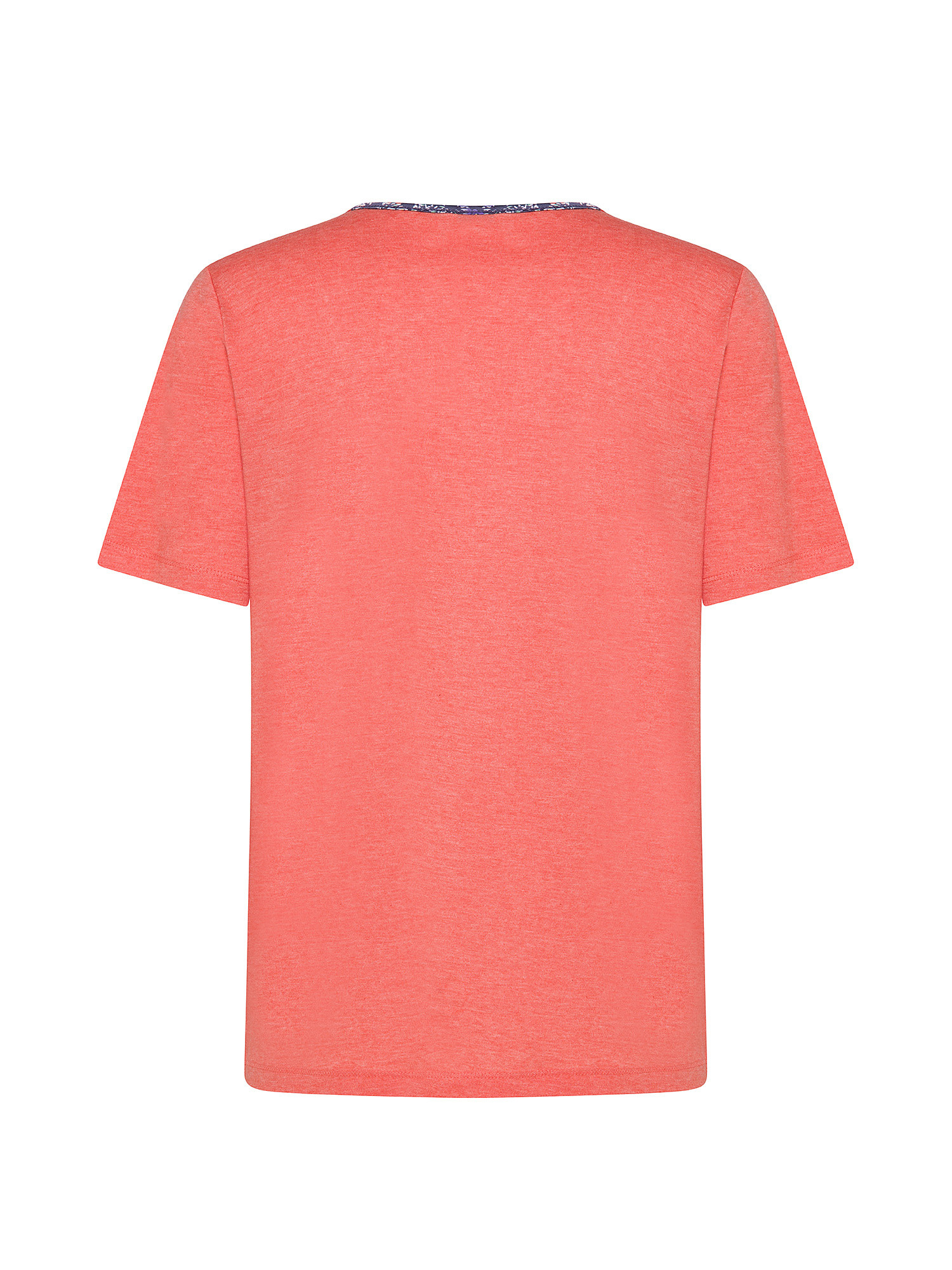 Esprit - T-shirt con scollo a V floreale, Grigio, large image number 1
