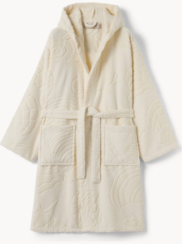 Solid-Color Pure Cotton Velour Bathrobe - Introductory Price
