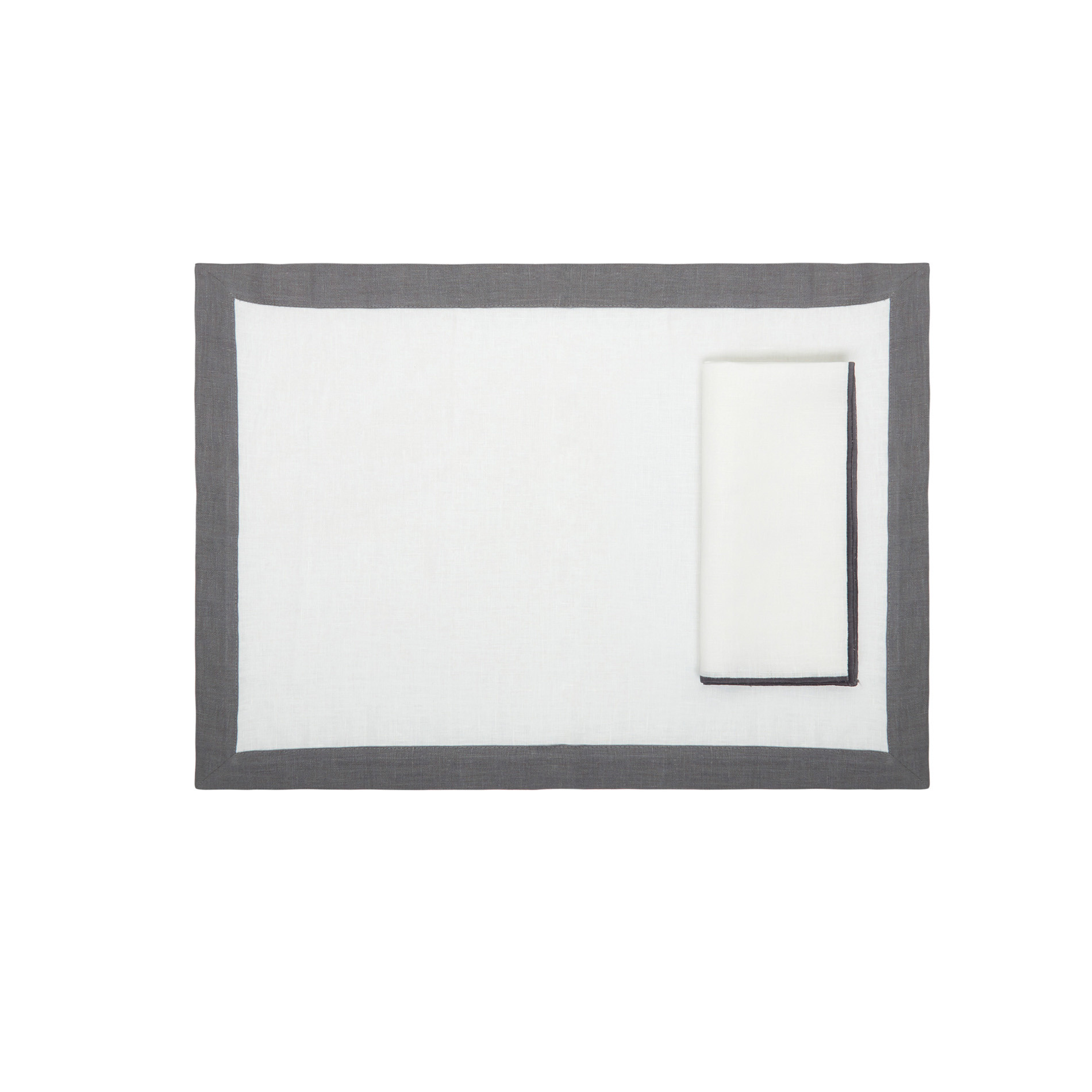 White linen napkin Davide Oldani for Coincasa, White, large image number 1