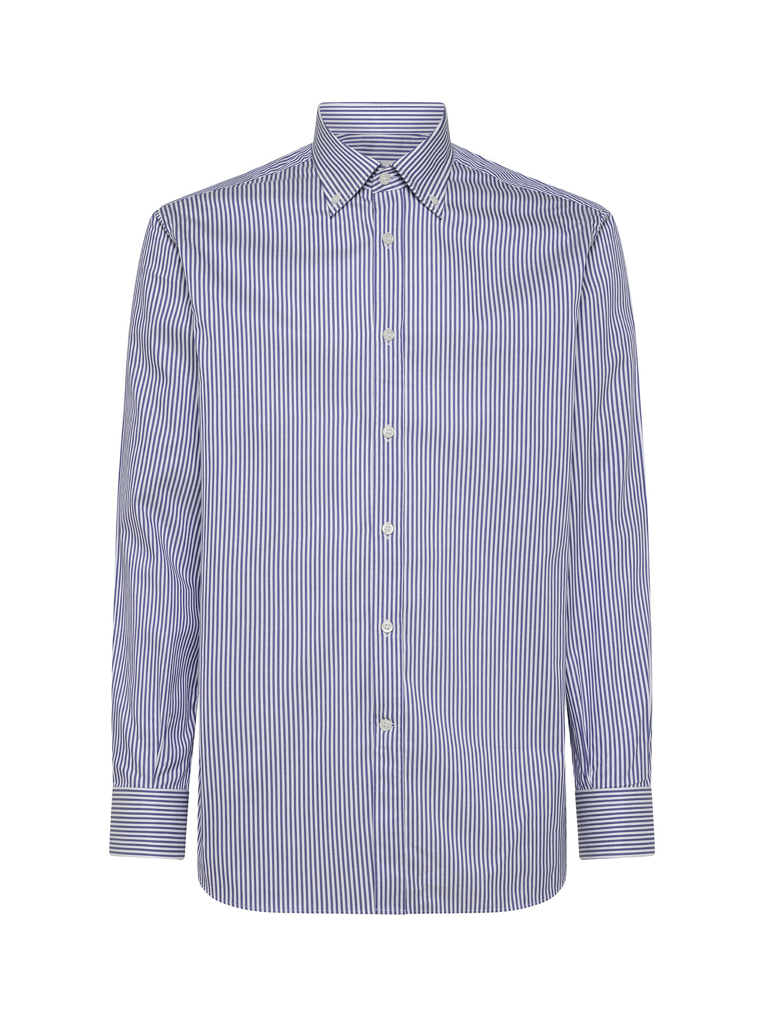 Camicia regular fit in puro cotone, Blu, large image number 1