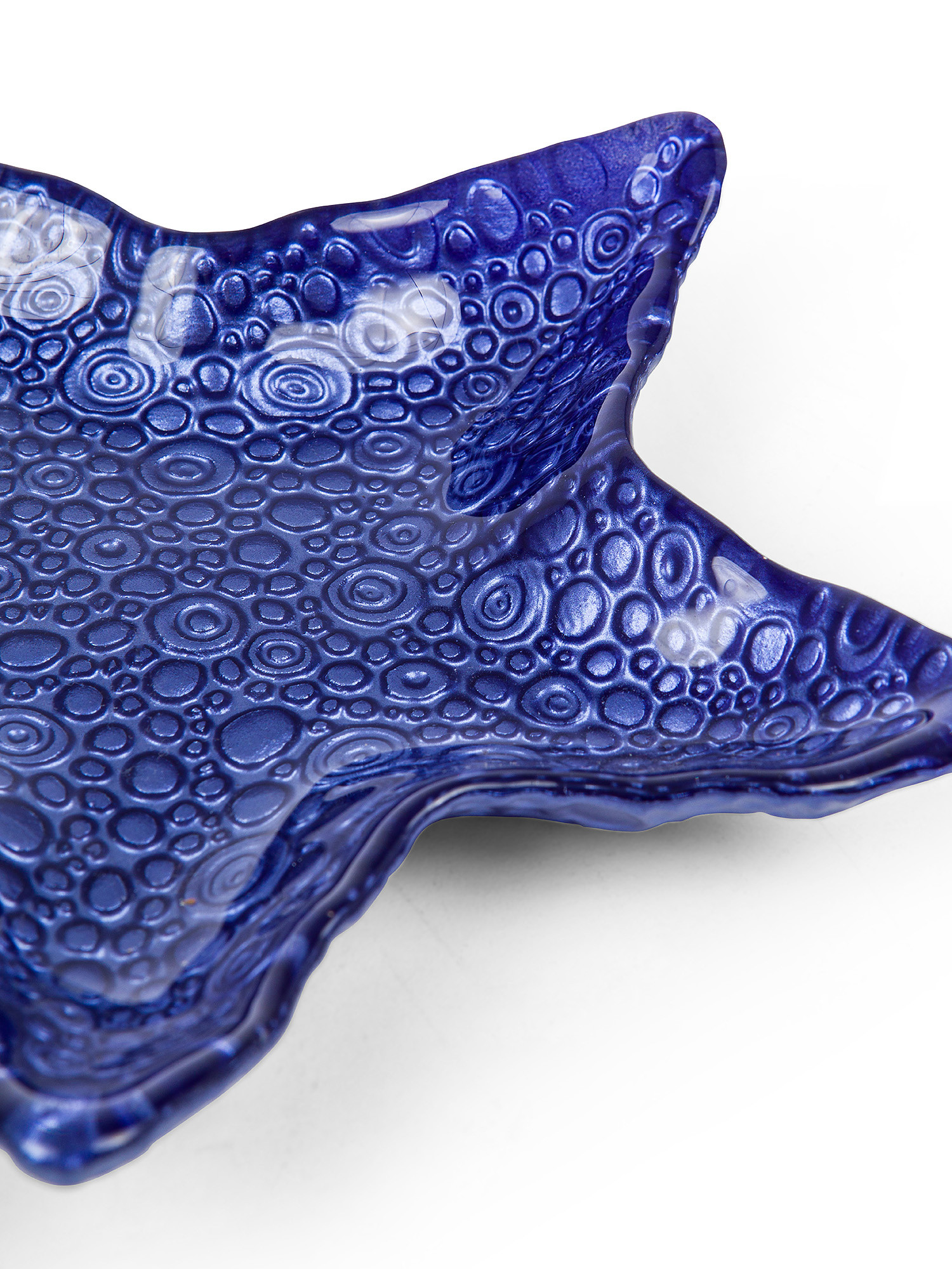 Starfish glass saucer, Blue, large image number 1