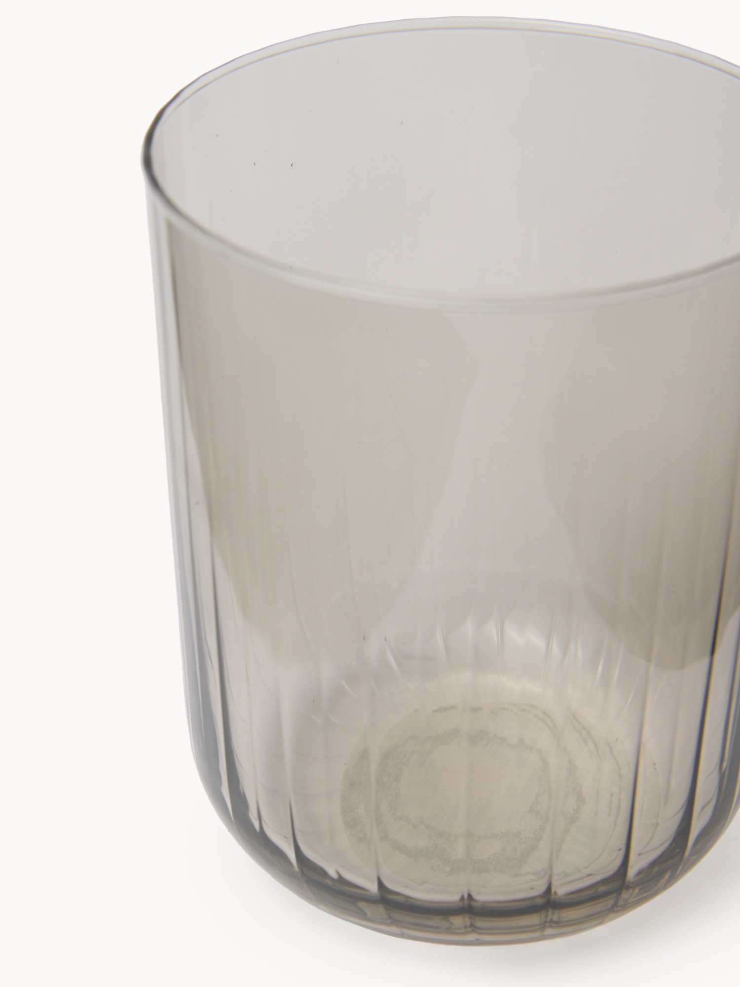 Smoky gray fluted glass, Grey, large image number 1