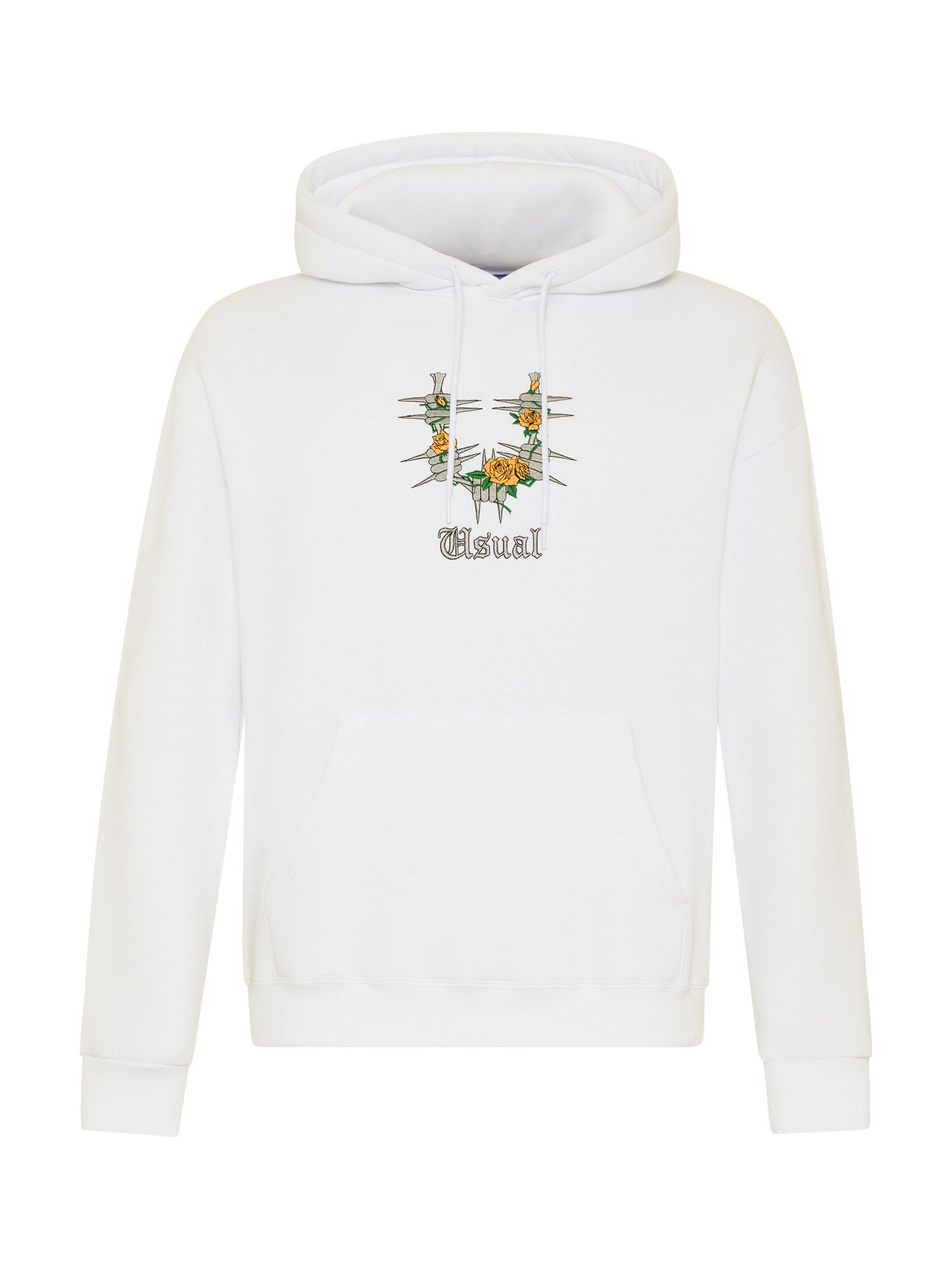 Usual - Barrio Hooded Sweatshirt, White, large image number 0