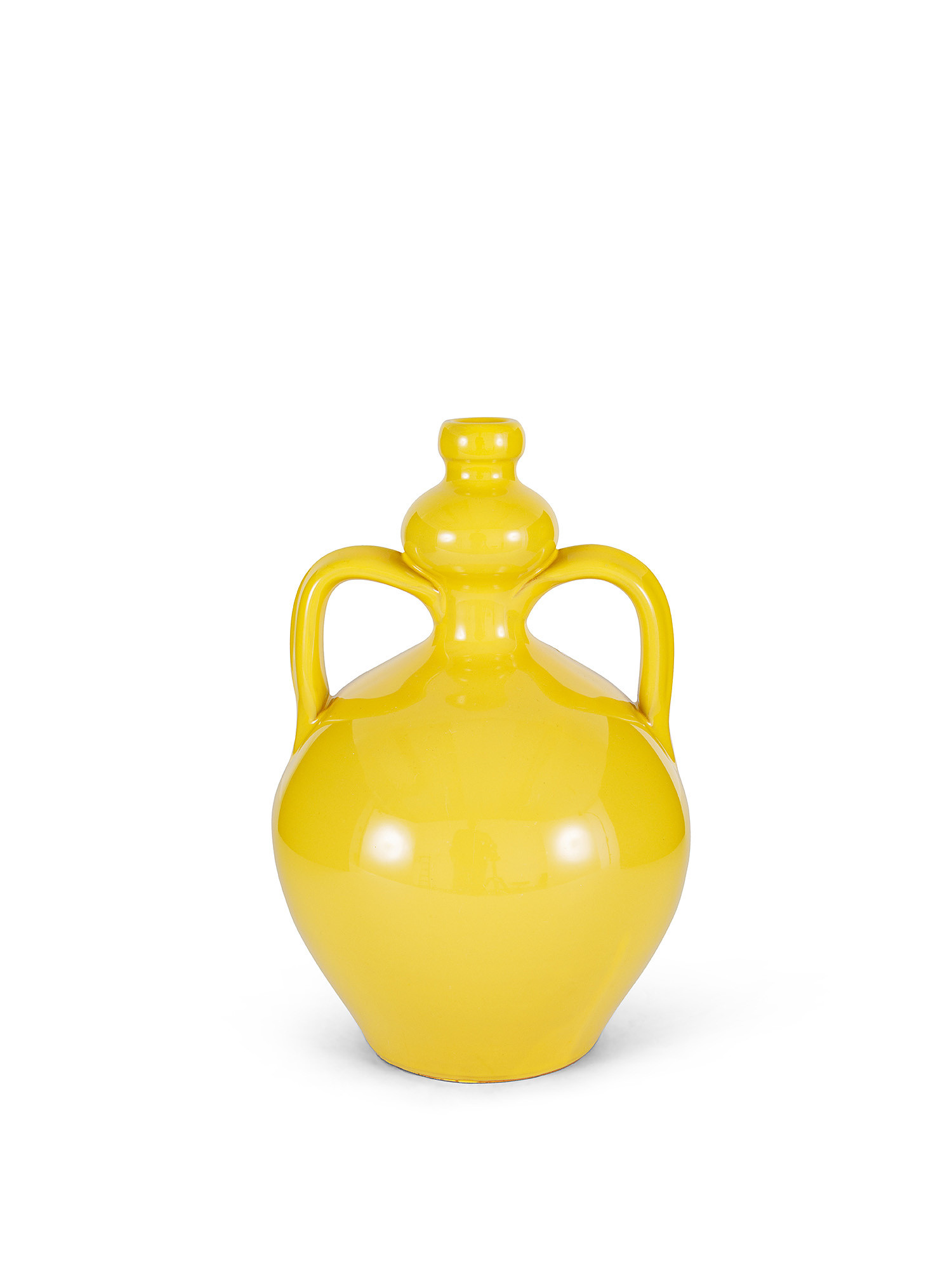 Ceramic amphora by Ceramiche Pugliesi Fratelli Colì, Yellow, large image number 0